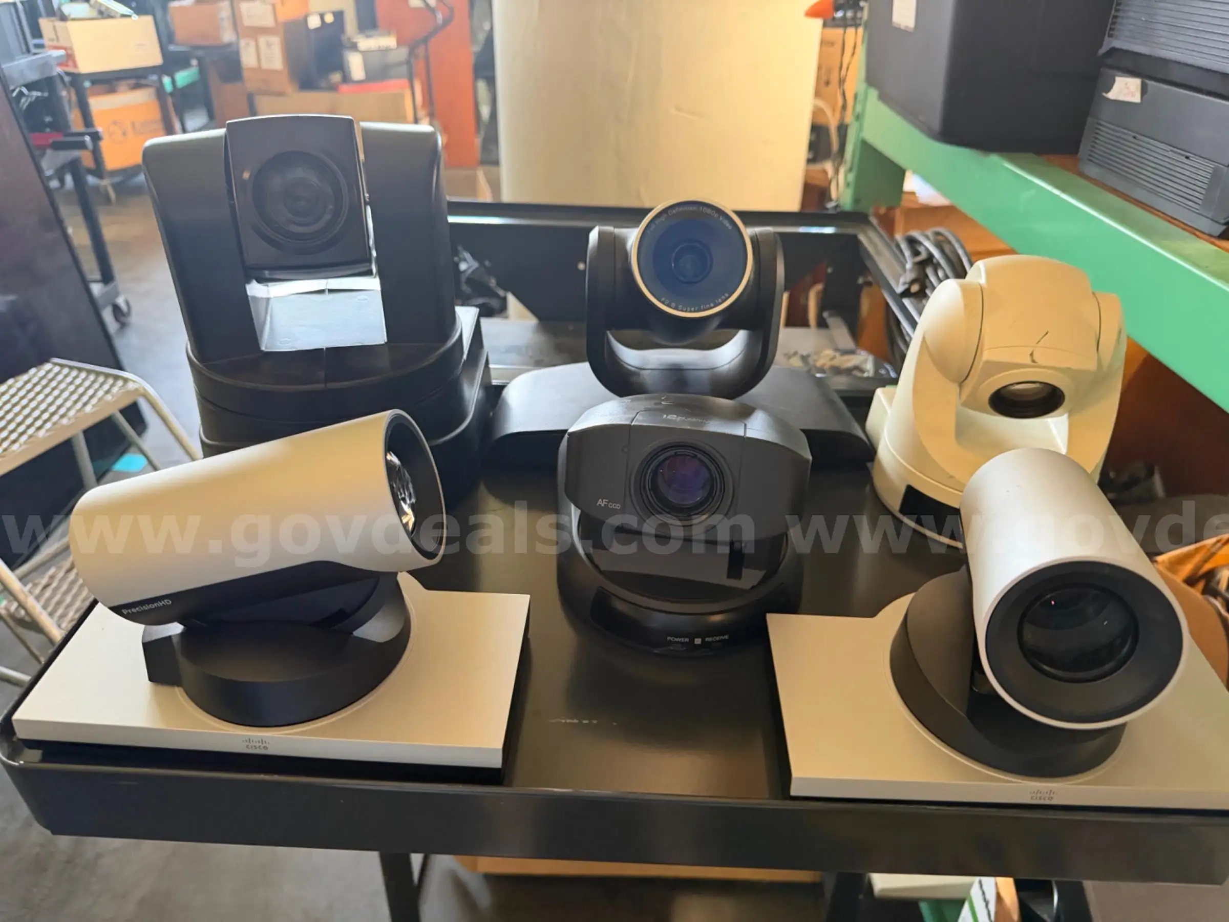 Lot of 6X PTZ Video conference cameras -Mixed brands
