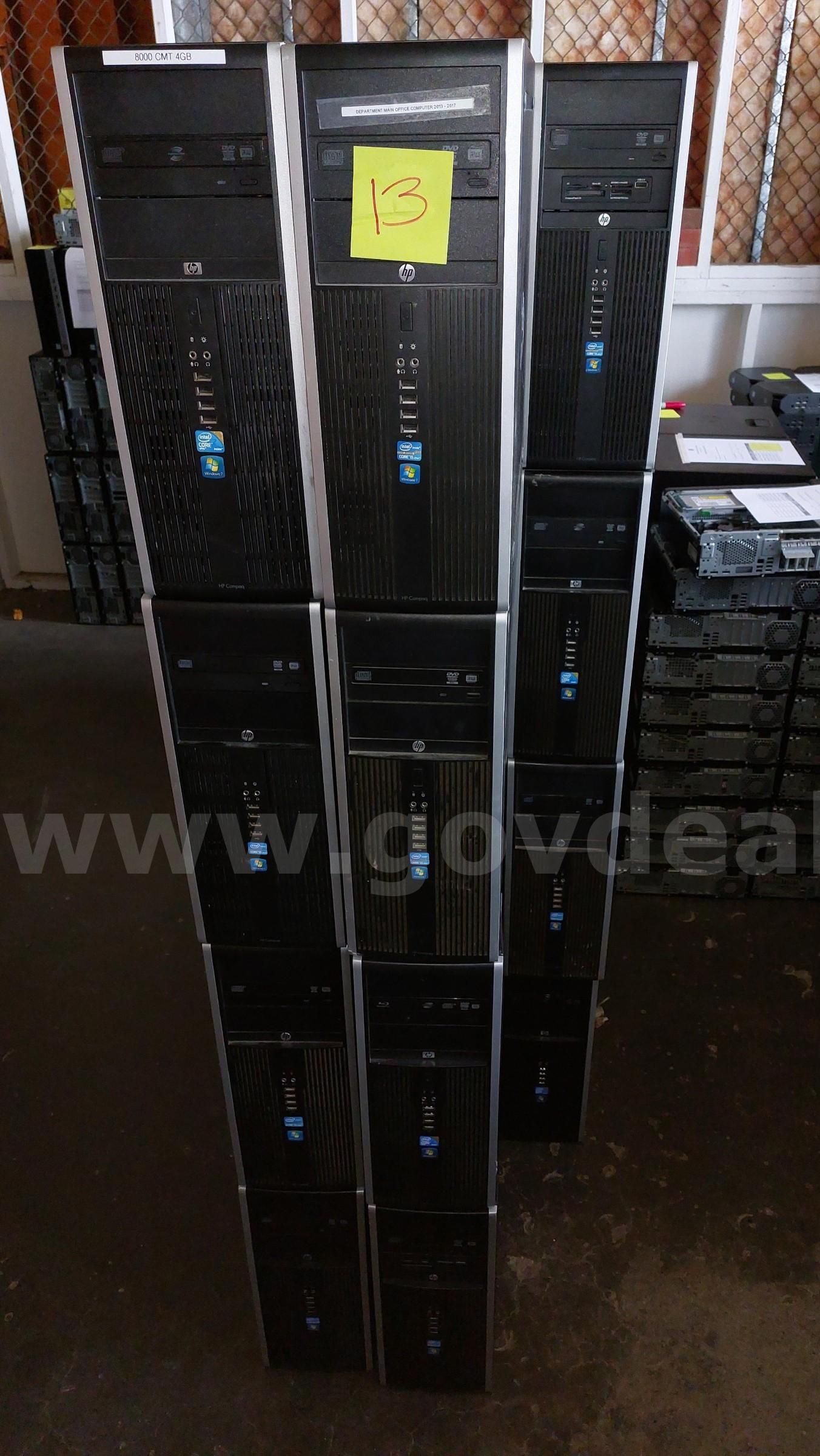 Lot of 20x HP Compaq 8000 Series Desktops(CC13)