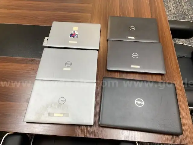 6 Dell Laptops- w o Hard Drives