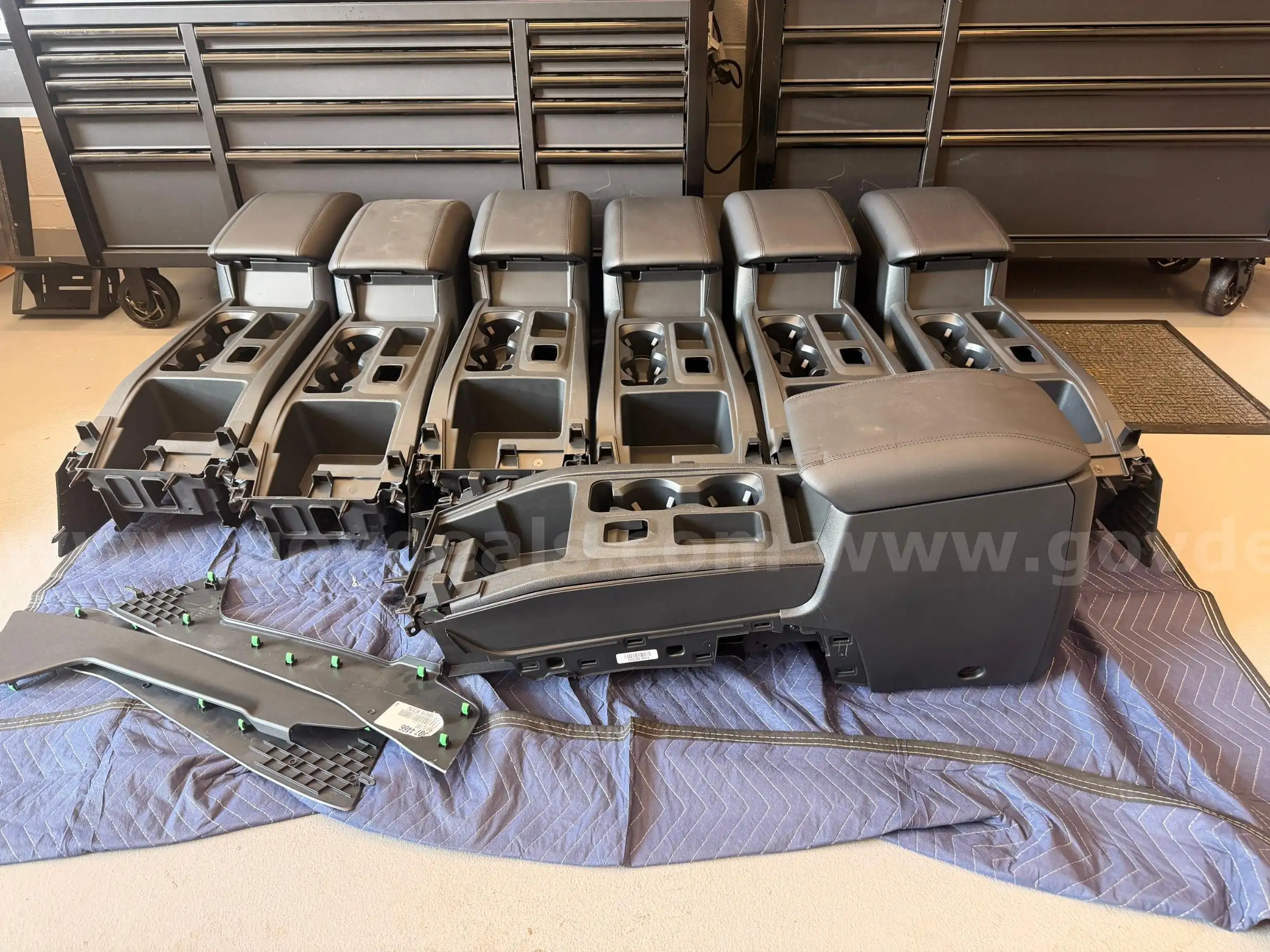 Lot of 7 Center Consoles for 2020 Current Ford Police Interceptor