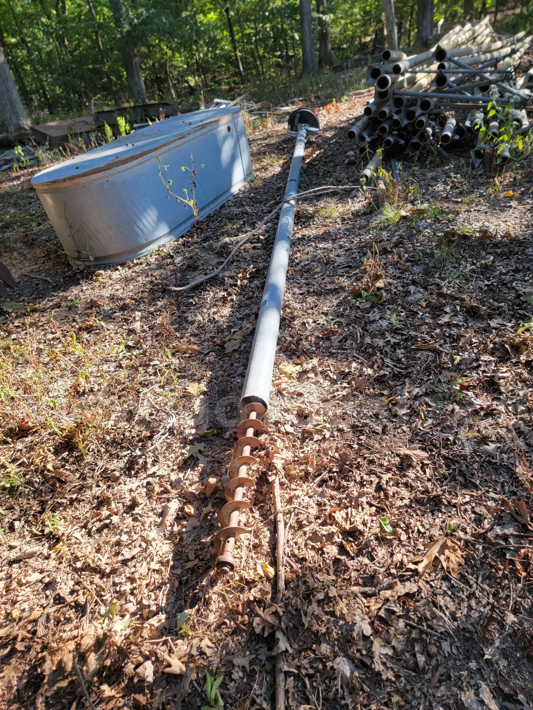 QTY 2 - USED Auger extension pipes