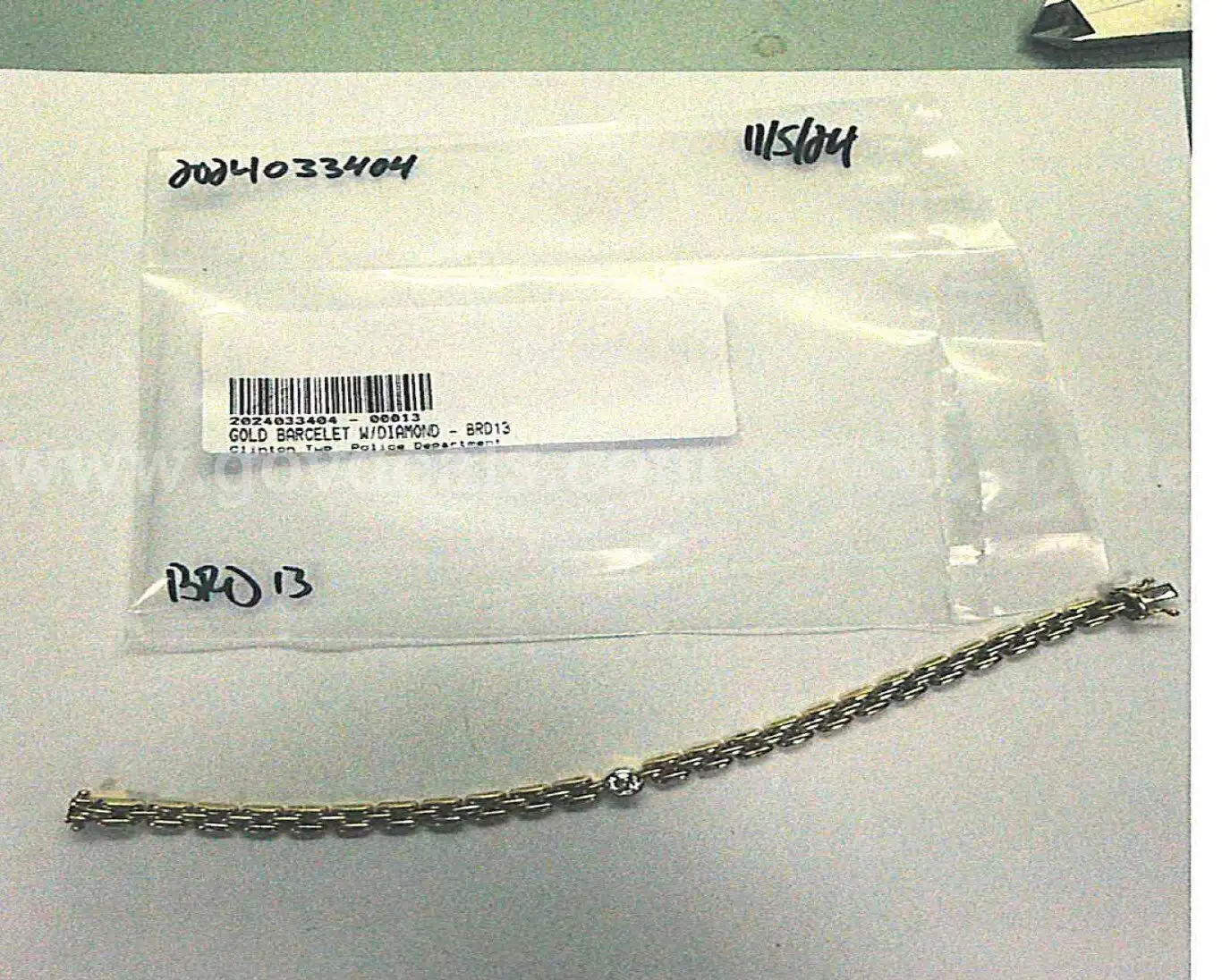 Gold Bracelet w Diamond