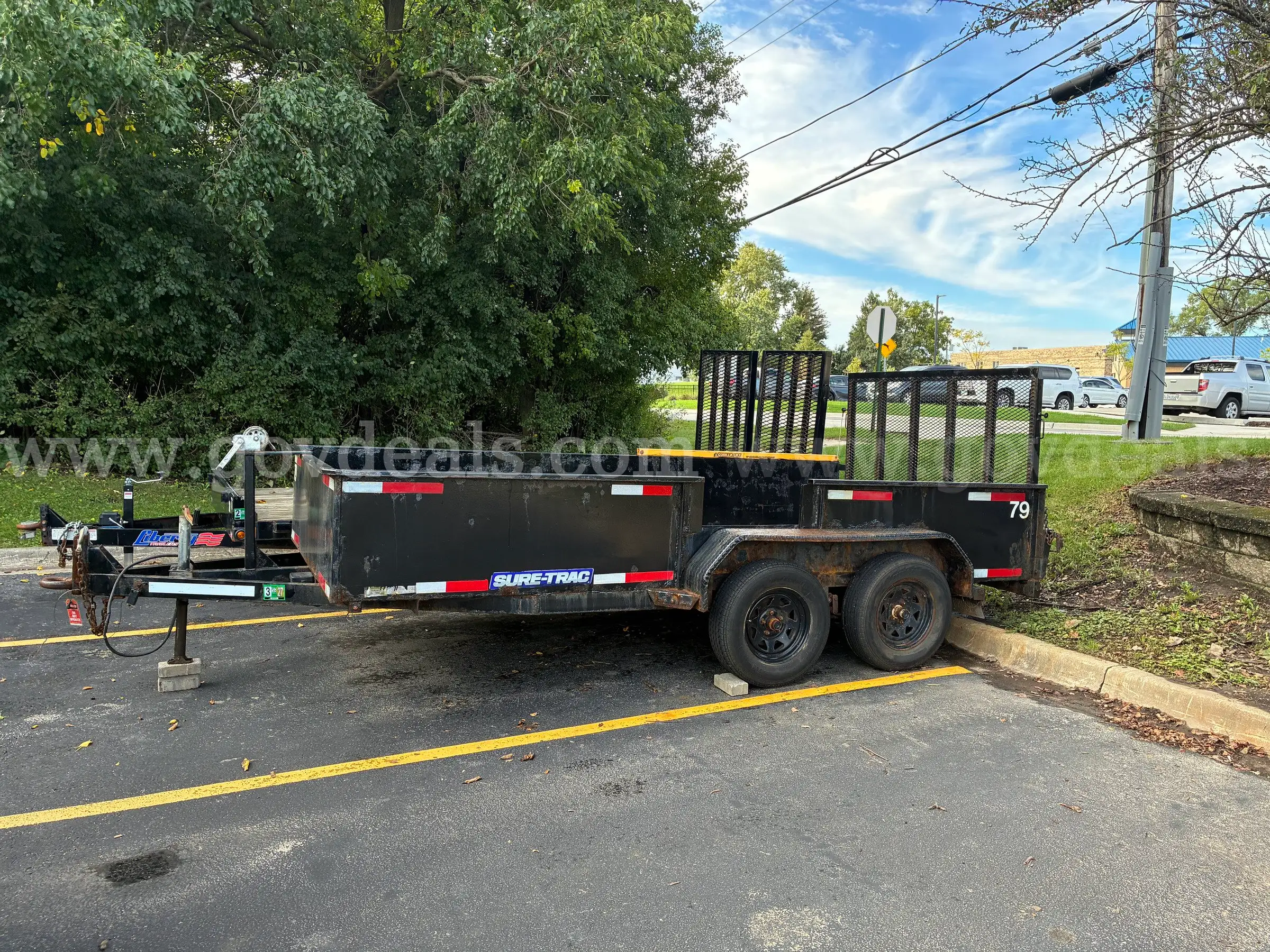 SureTrac 16 high side utility trailer
