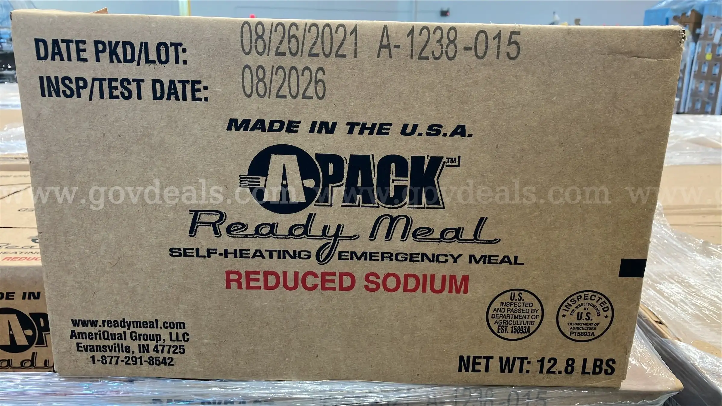 MREs (48 Cases 12 X Case) - 1 Pallet - New Unused Expired