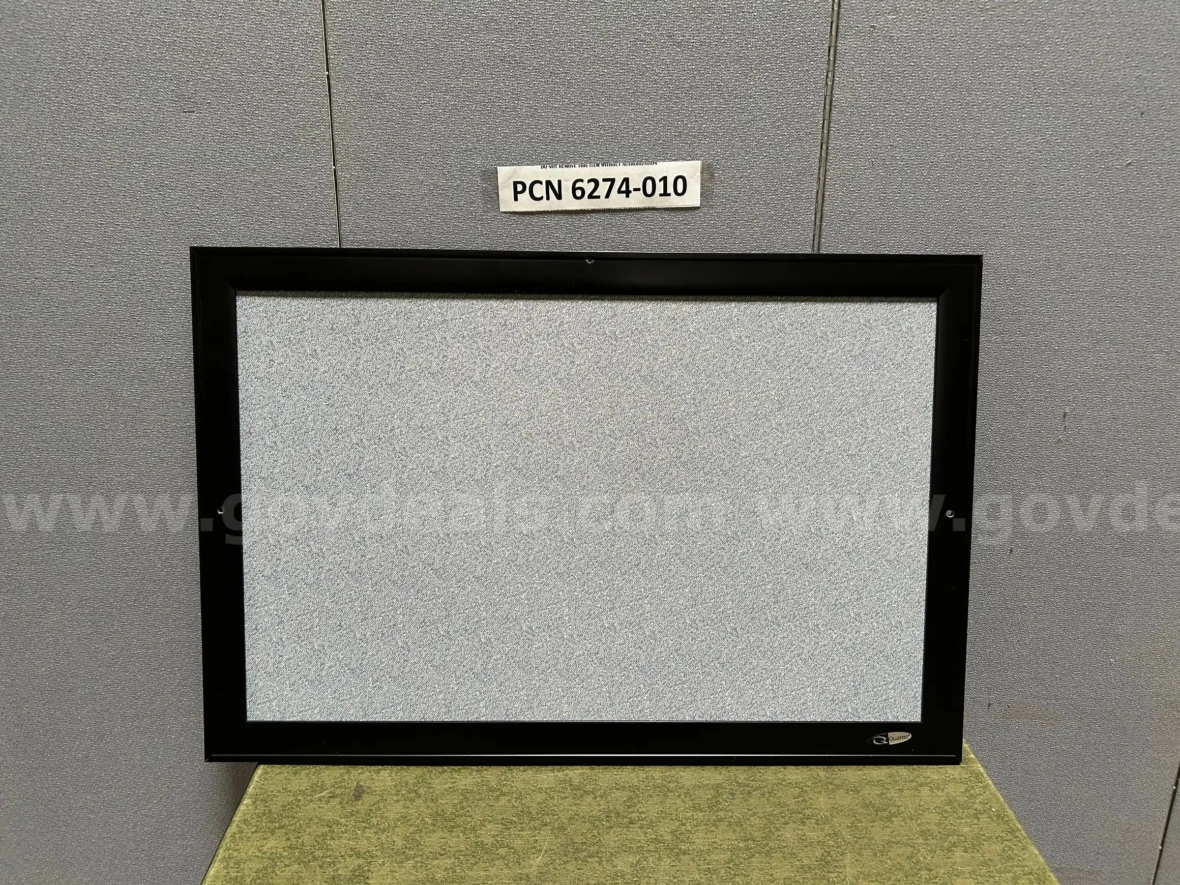 Bulletin Board Grey Wood Frame