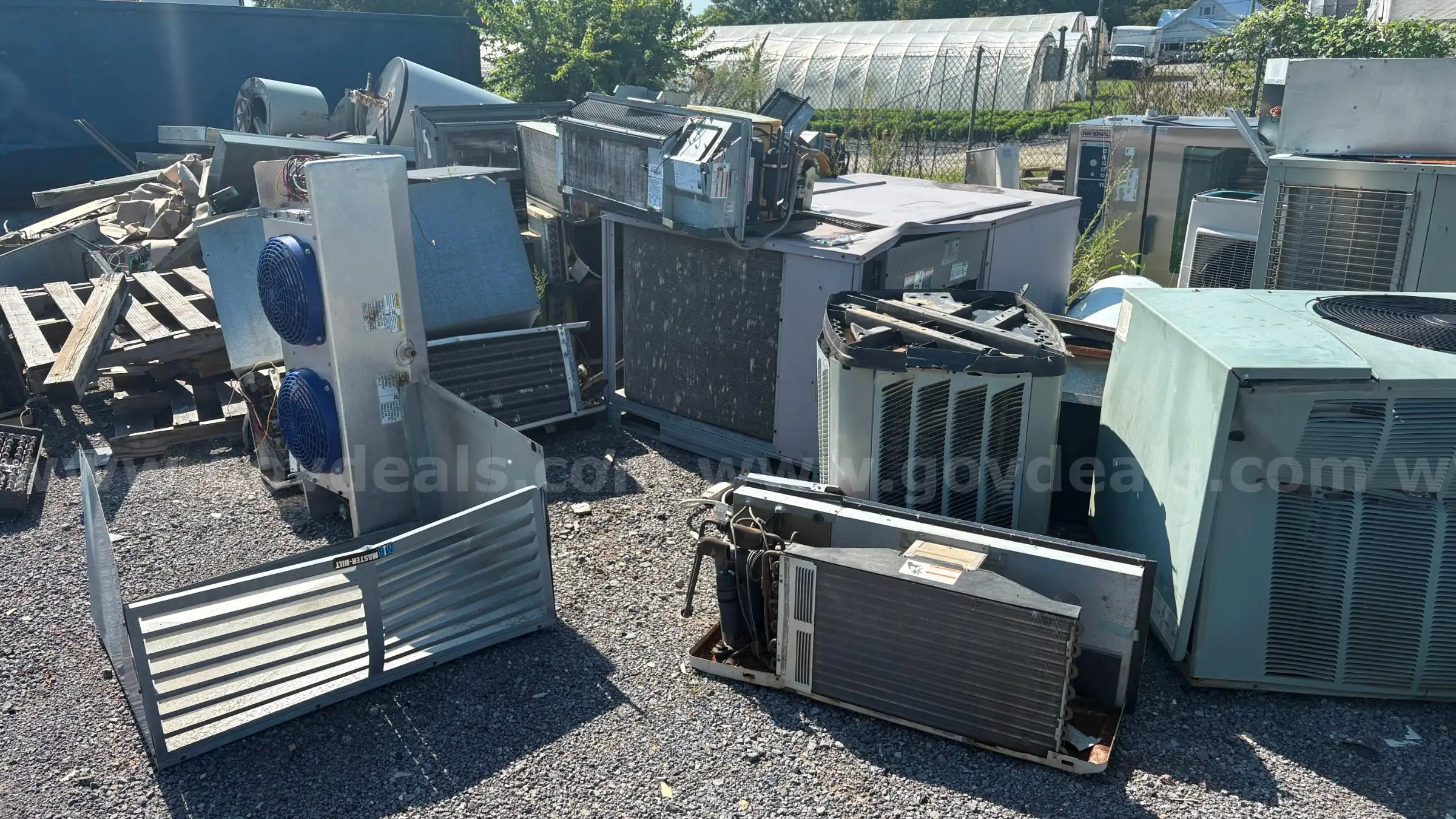 Scrap HVAC Equipment Kitchen Equipment and Miscellaneous