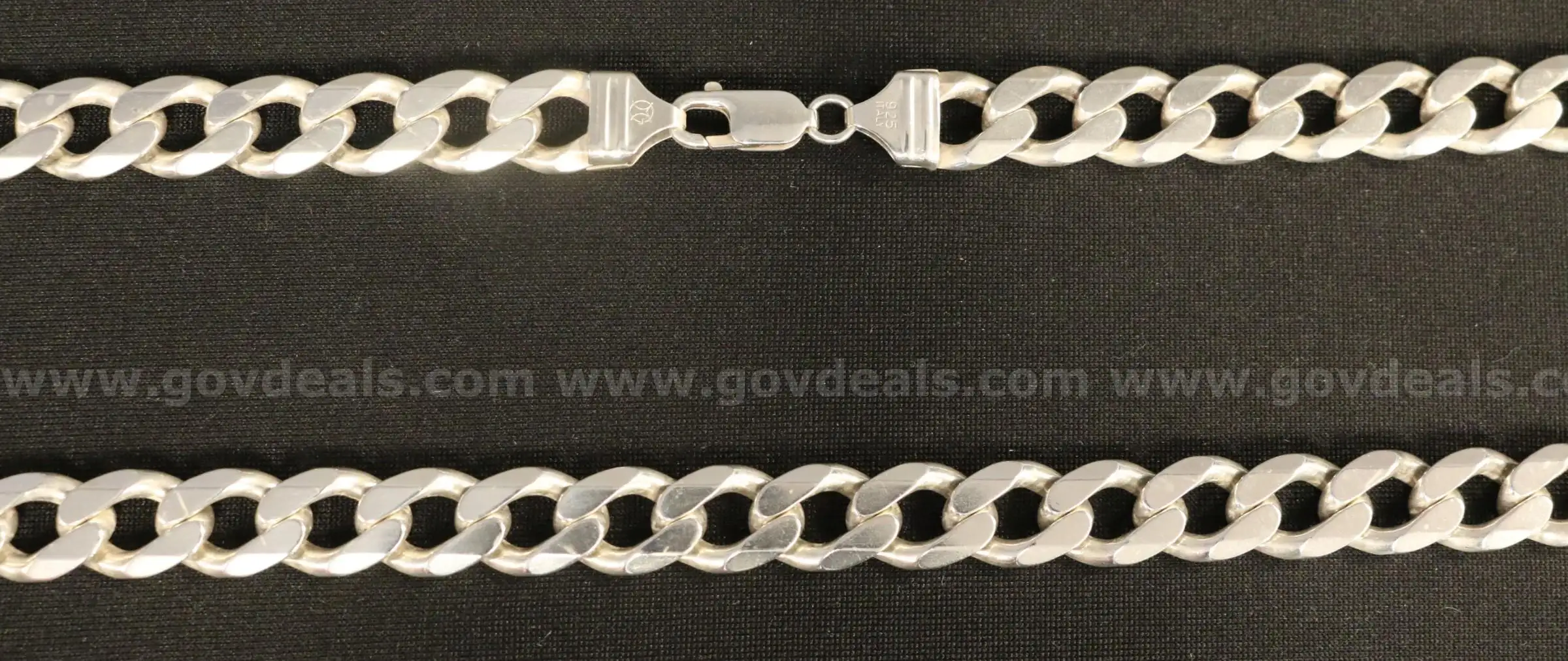 Silver Curb Link Necklace 116.3