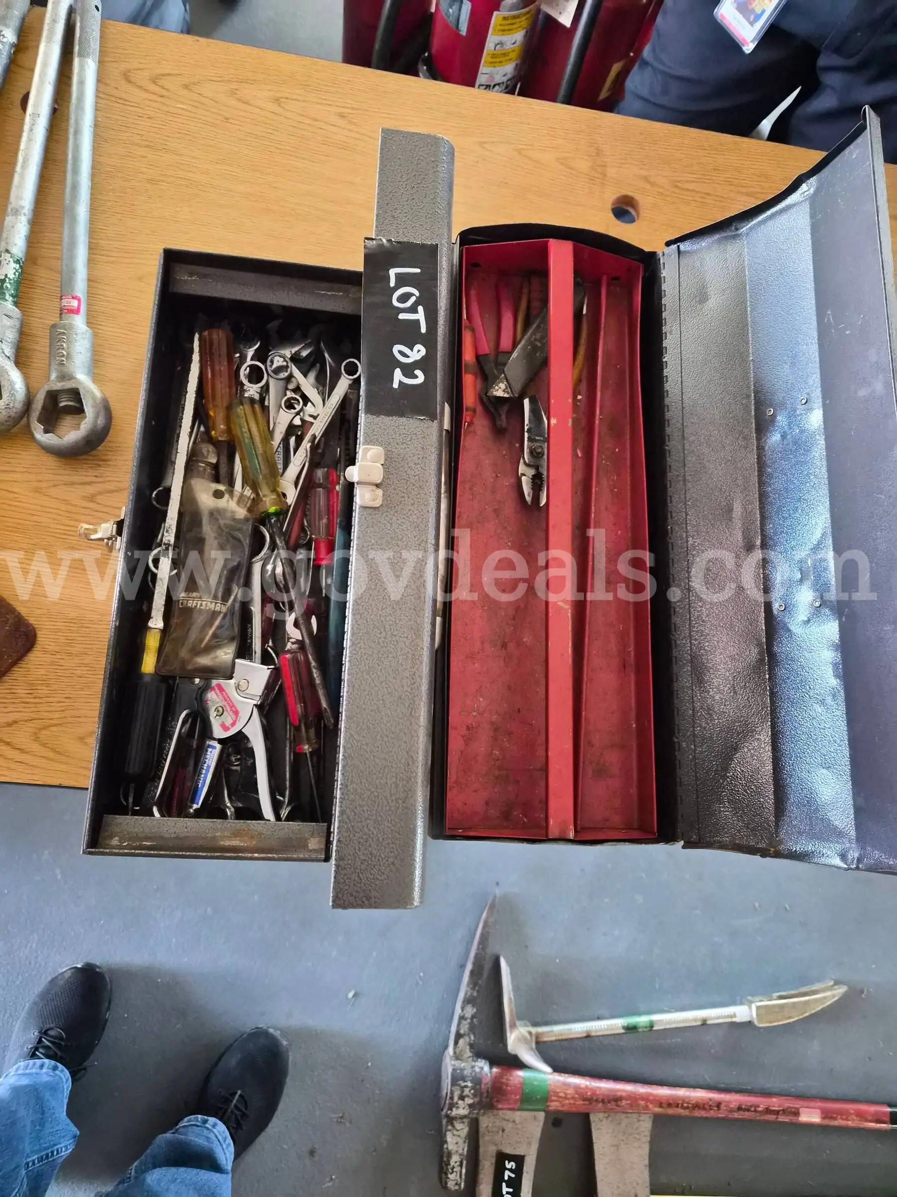 TOOLBOXES WITH MISC TOOLS