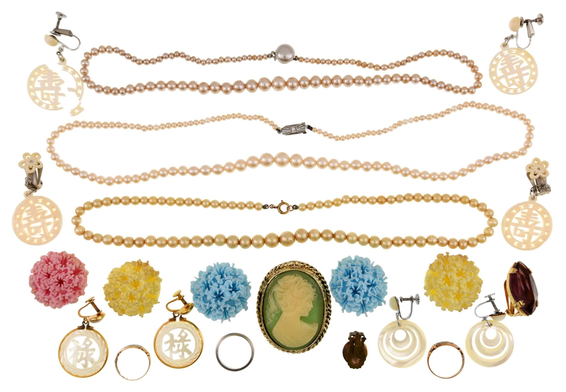 Gold & Costume Jewelry Lot