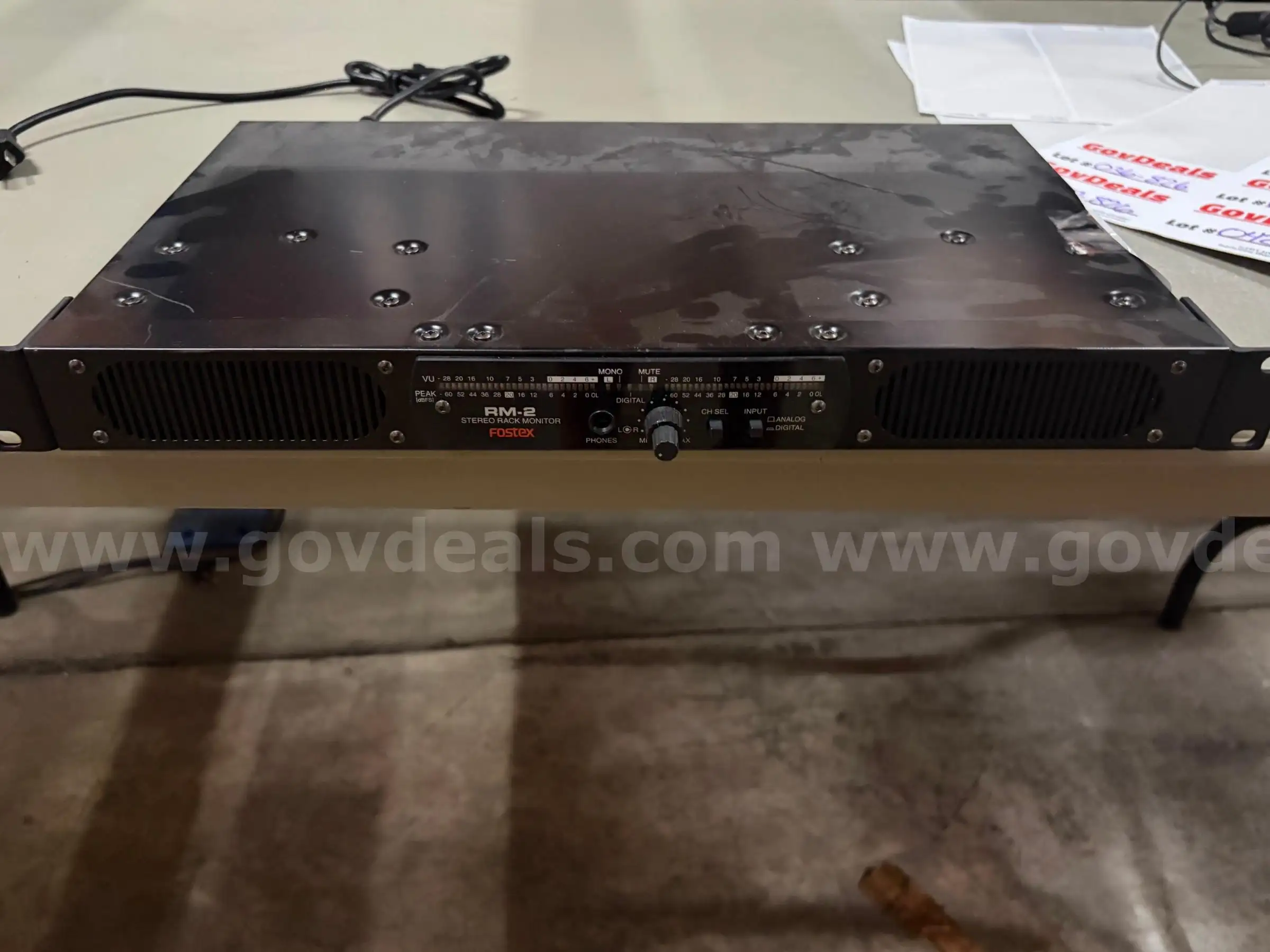 Fostex RM-2 Stereo Rack Monitor (The Is This Too Loud? Machine)