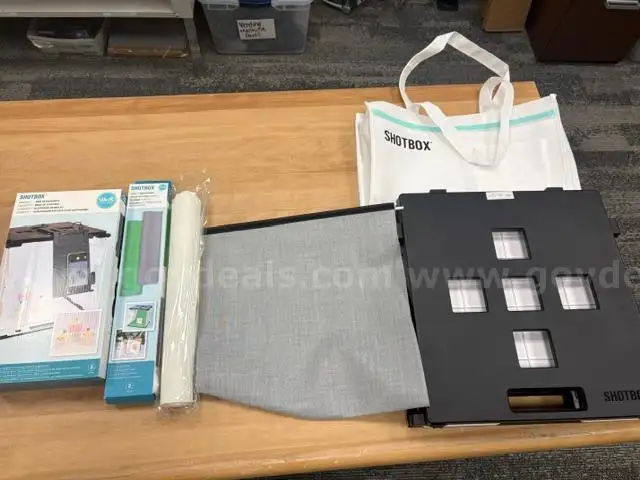 ShotBox bundle Shoebox Carry Bag Arm Attachment & Back Drops