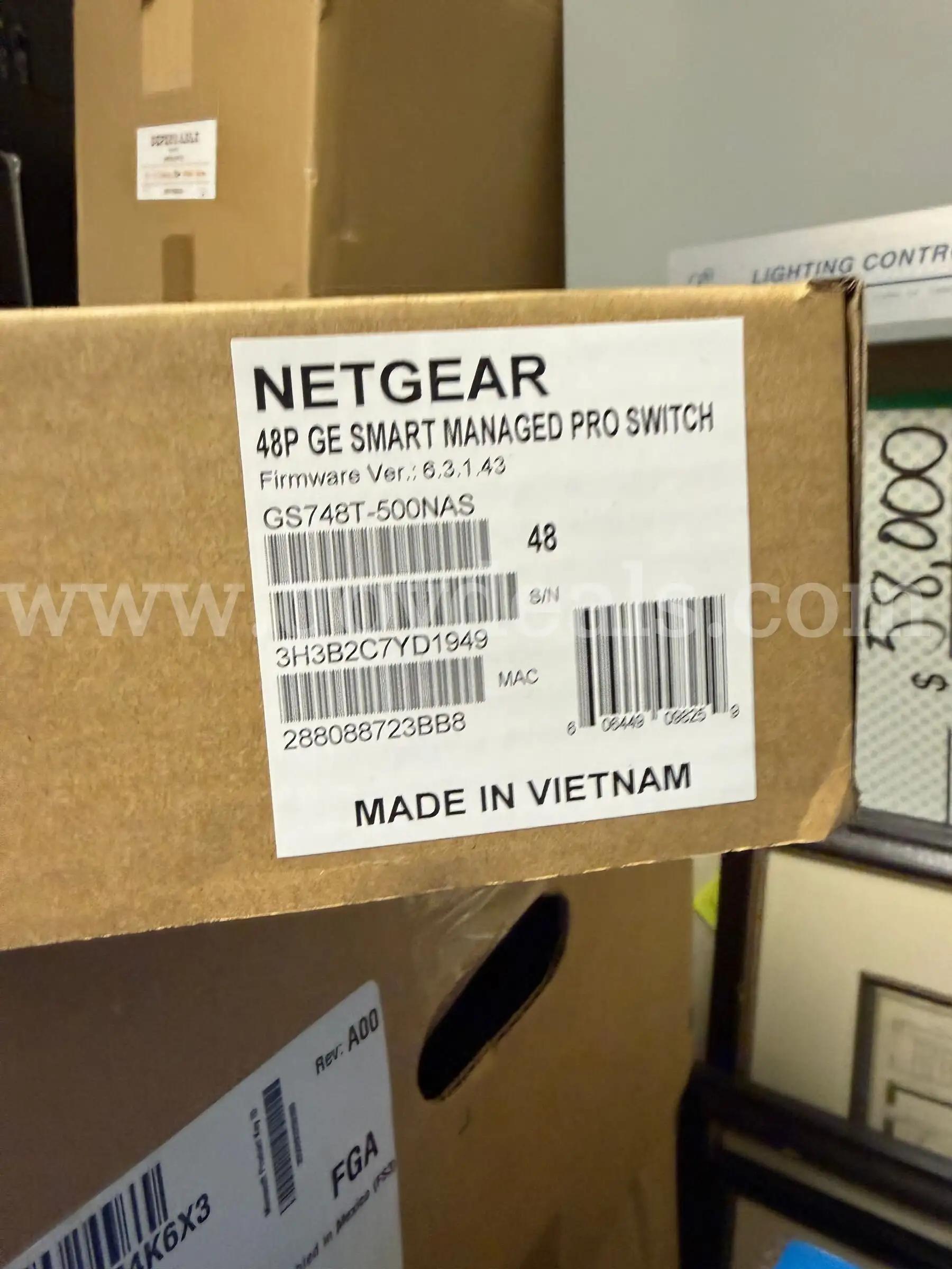 Lot of 4 NEW NETGEAR GS748T 48-Port Gigabit Smart Managed Pro Switches Unopened