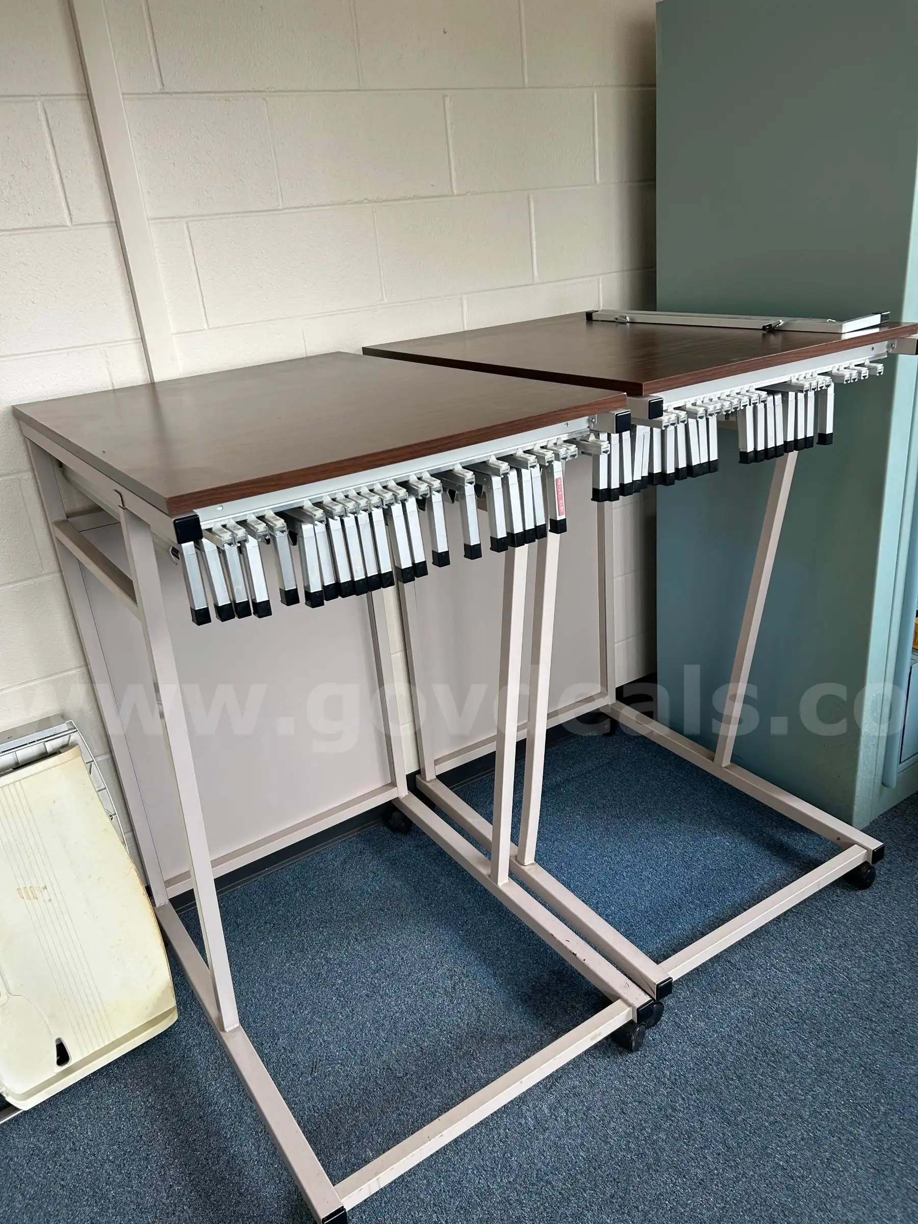 Hanging Plans Blueprints Storage Racks