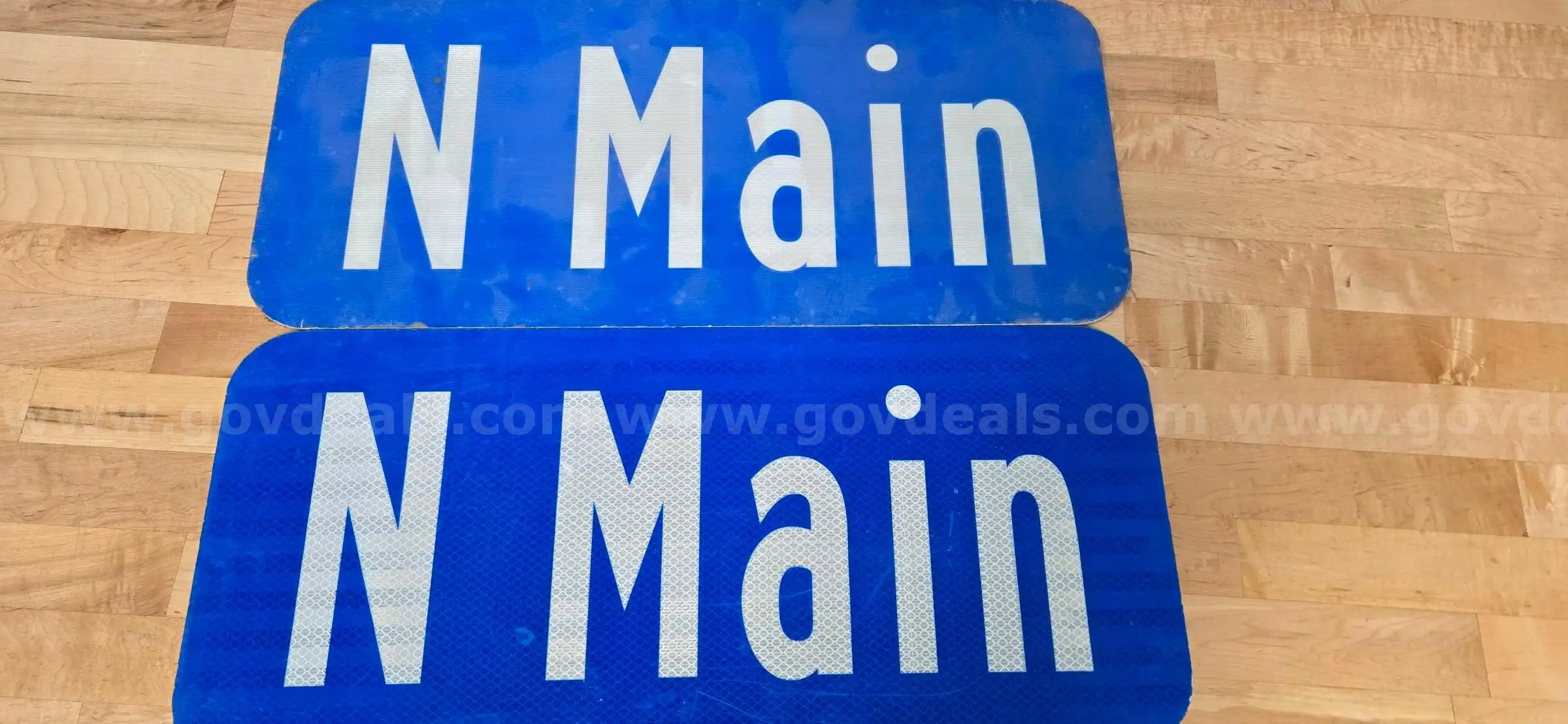 2 Taller Aluminum Street Signs ** N Main **