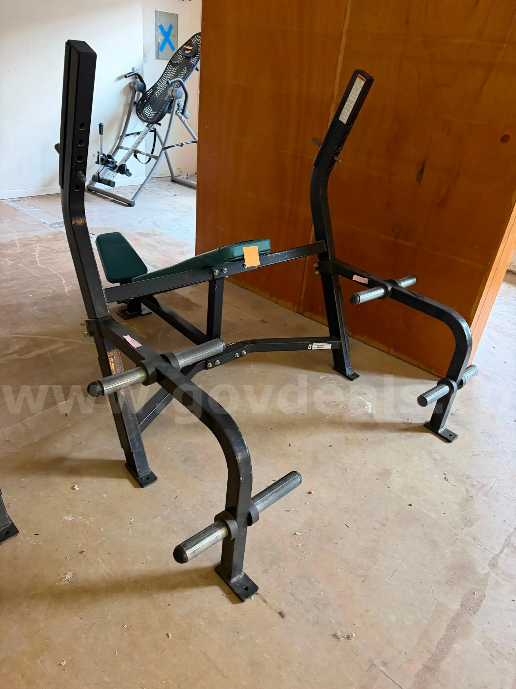 Fitness Equipment #7 Cybex Incline Bench Press w Plate Storage