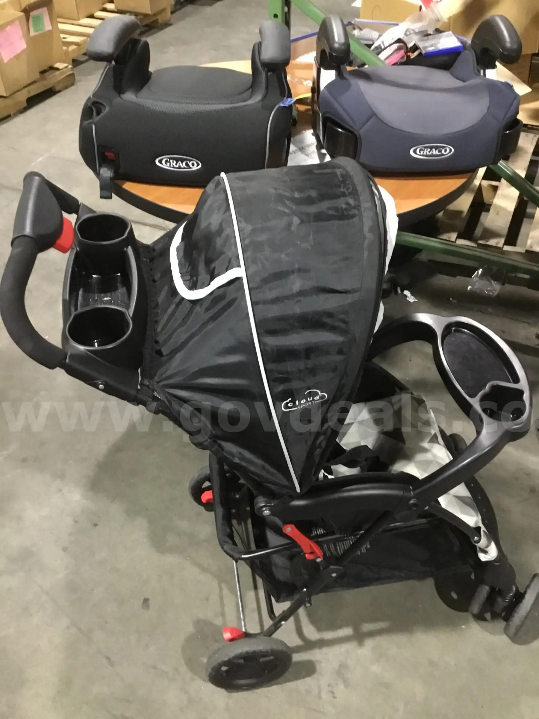 2 baby booster seats & a baby stroller DH