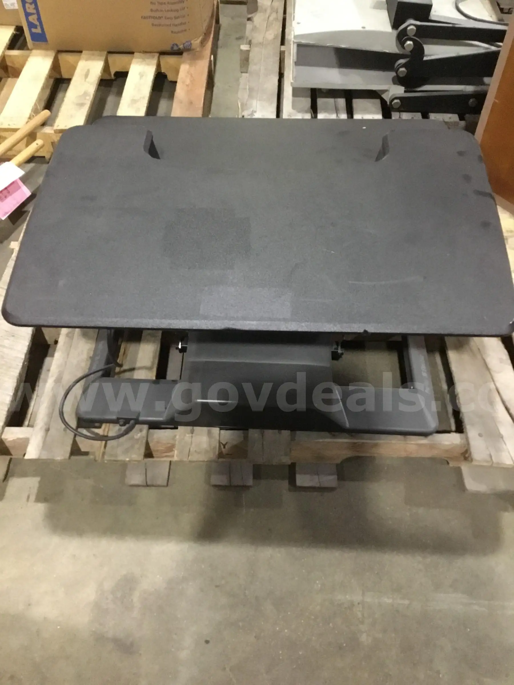 36 x 32 black Vari desk DH