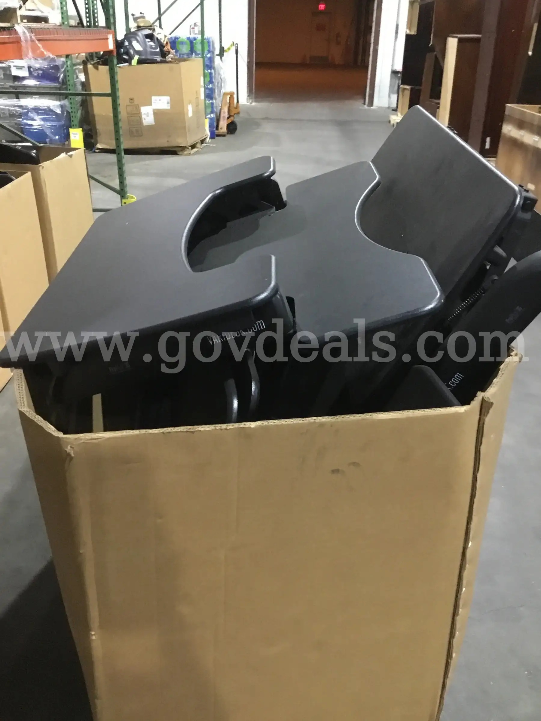 Gaylord of black vari desks DH