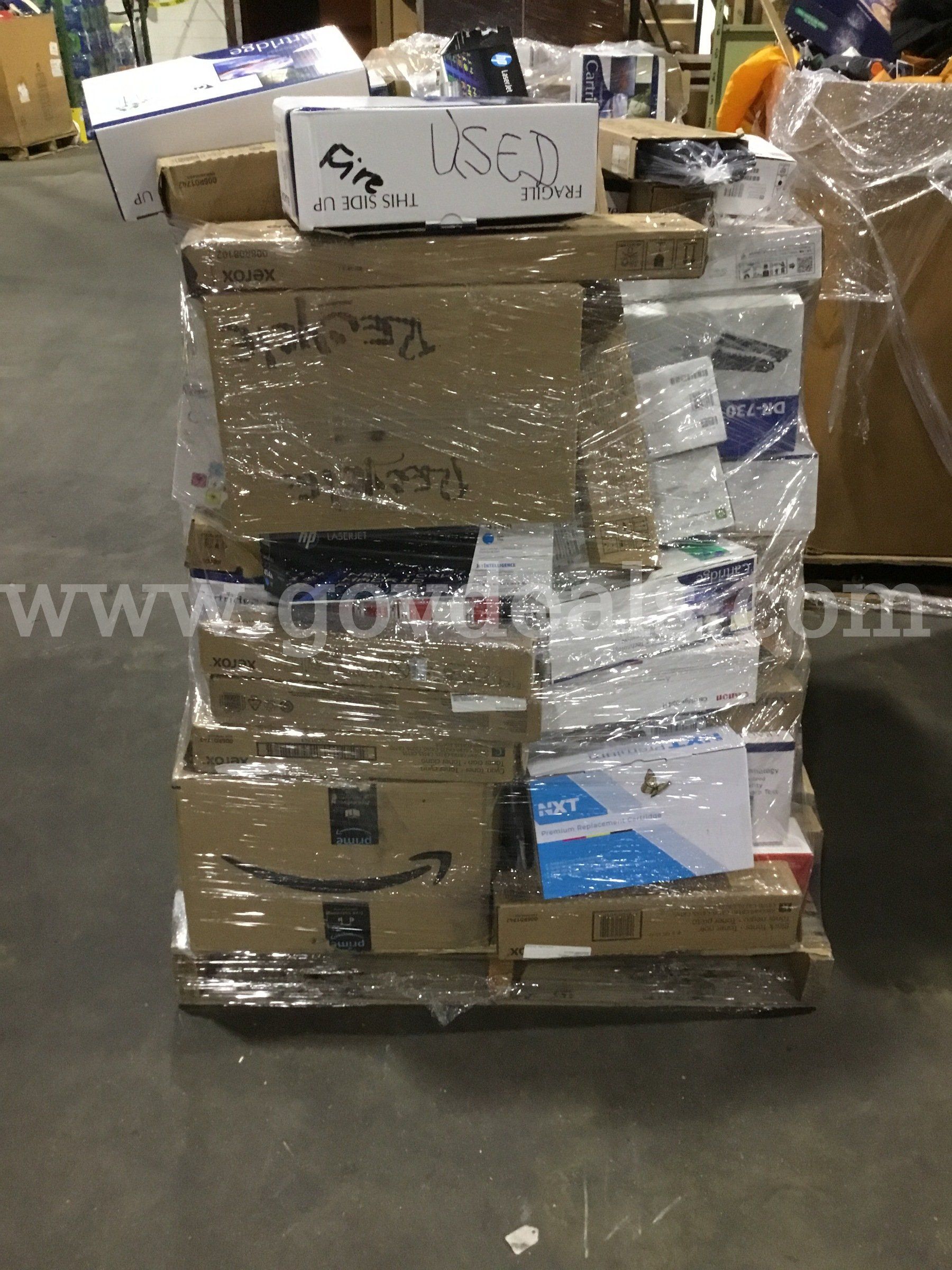 Skid of USED ink cartridges DH