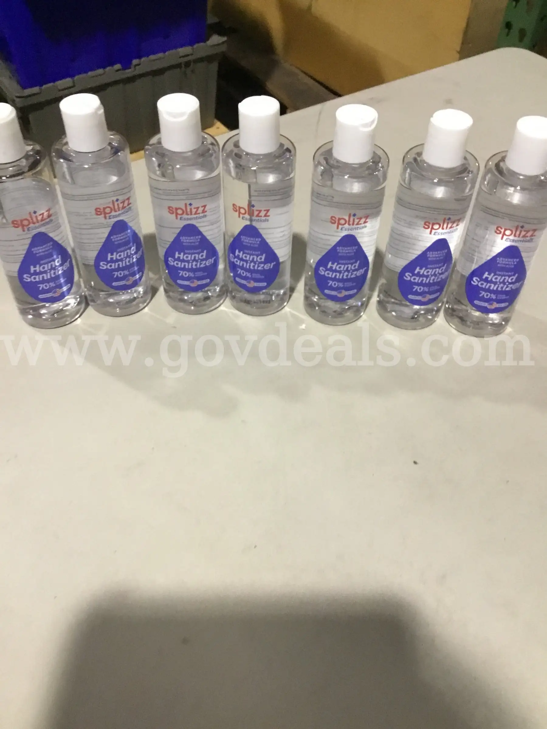 7 hand sanitizer bottles DH