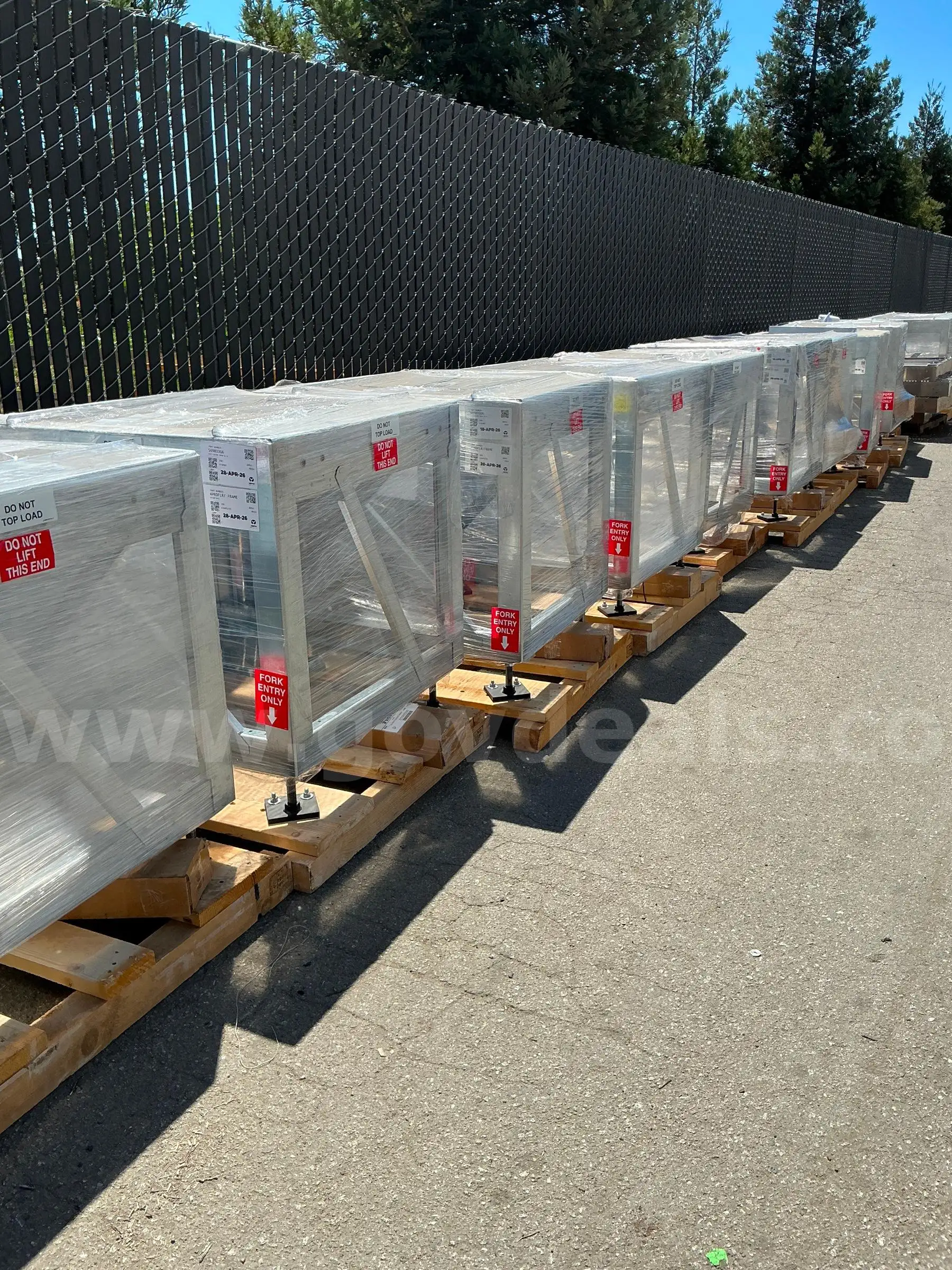 Lot of 10 Vertiv 569033G6 Industrial Floor Stand Frame Assemblies New Surplus