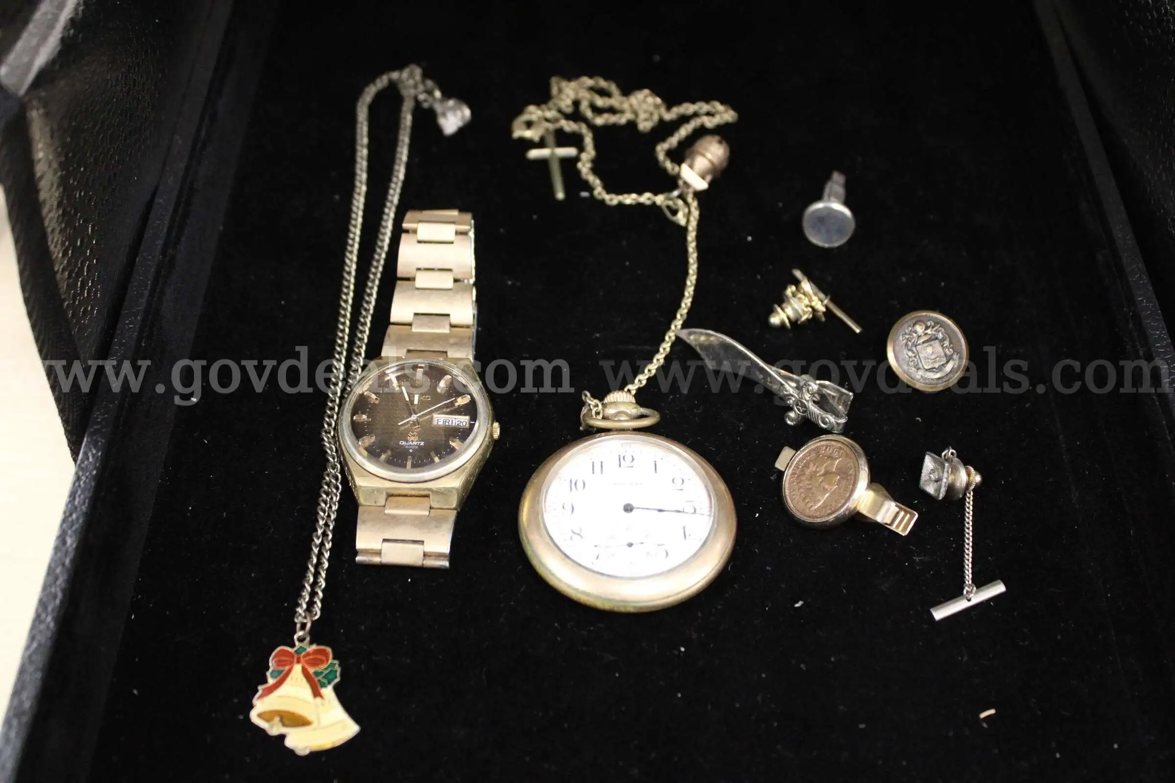 WATCH WRIST (1) POCKET (1) NECKLACE (1) TIE PIN (2) CLIP (2) BUTTON (1) CU