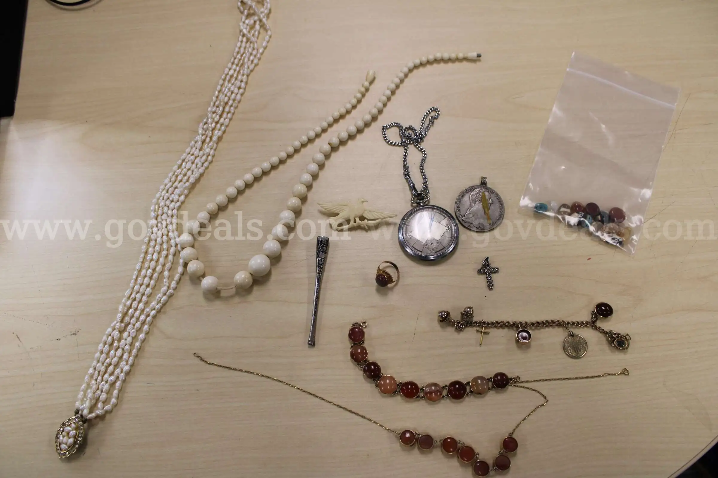 WATCH POCKET (1) NECKLACE (3) CHARM (2) BRACELET (1) RING (1) MISC PC (1)