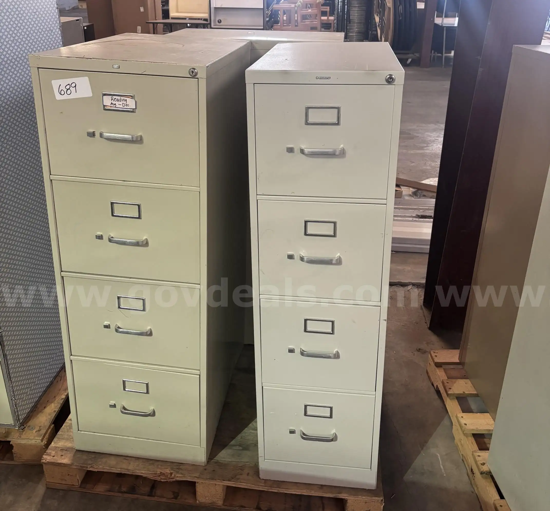 3ea 4 drawer filing cabinets