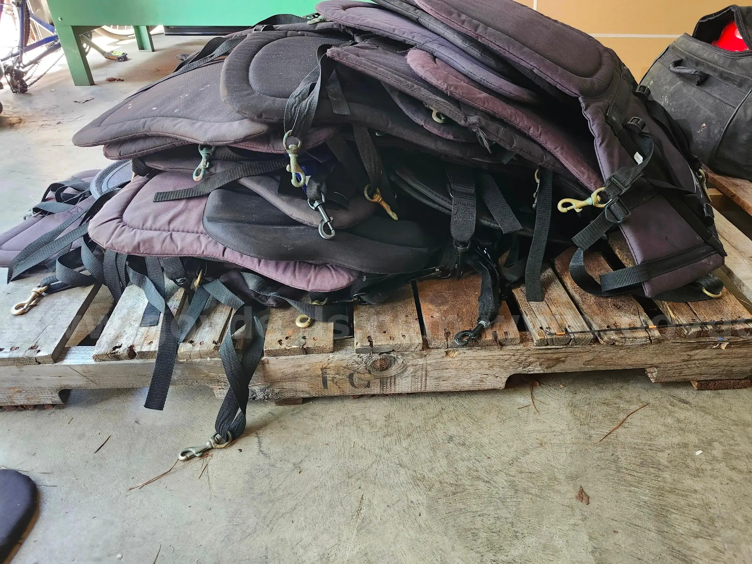 LOT OF 20 PLUS KAYAK SEATS