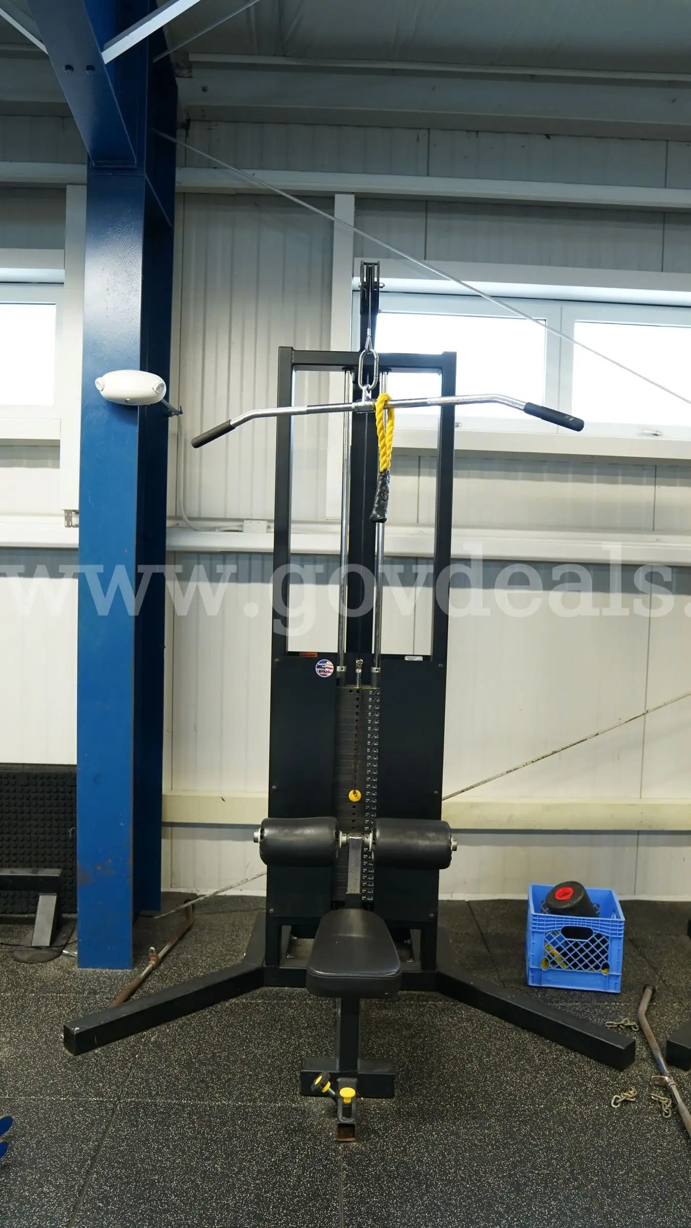 Lat Cable Exercise Machine with Various Attachments
