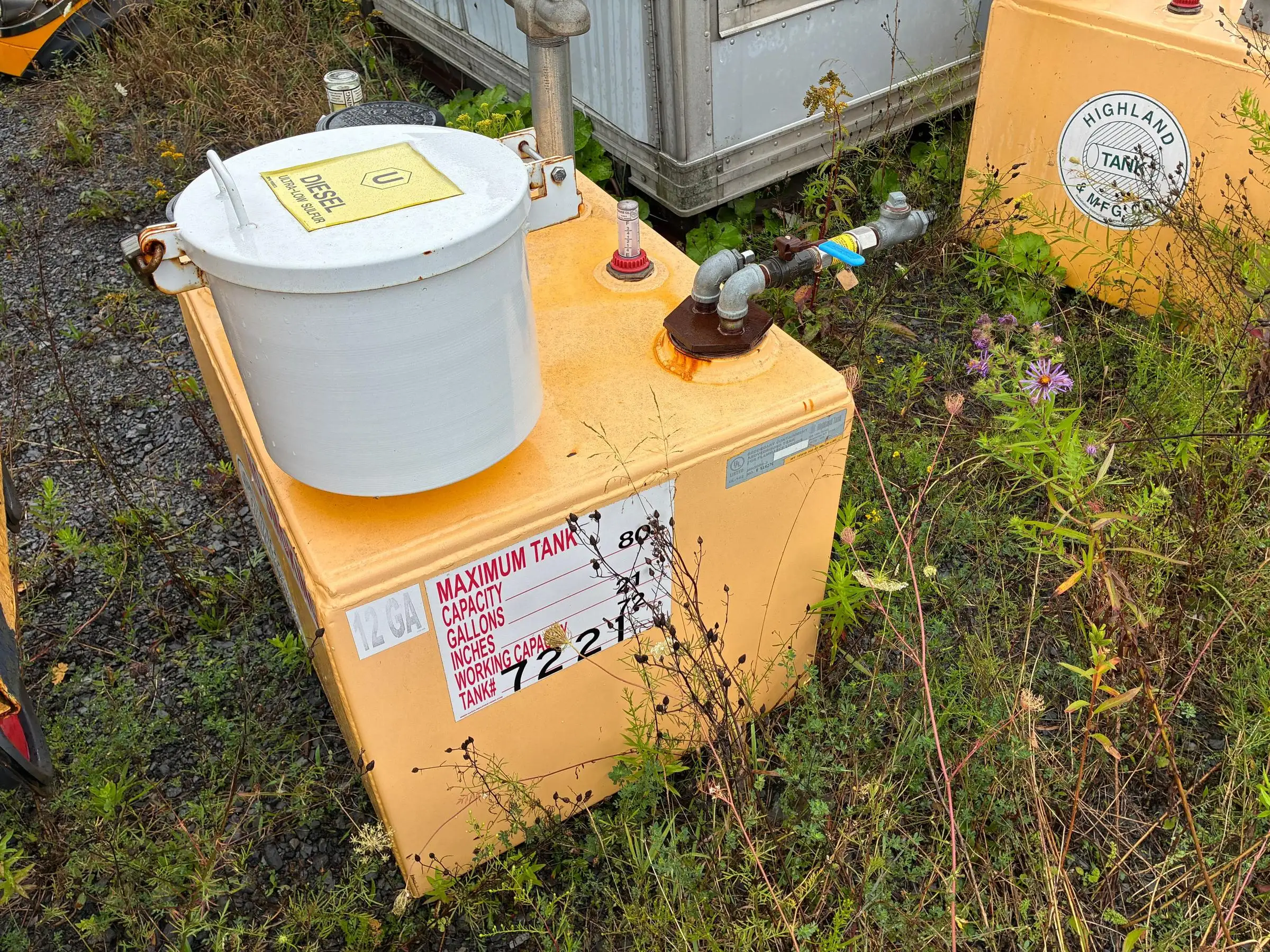 Lot of (2) Highland Tank 80 Gallon Diesel Storage Tanks