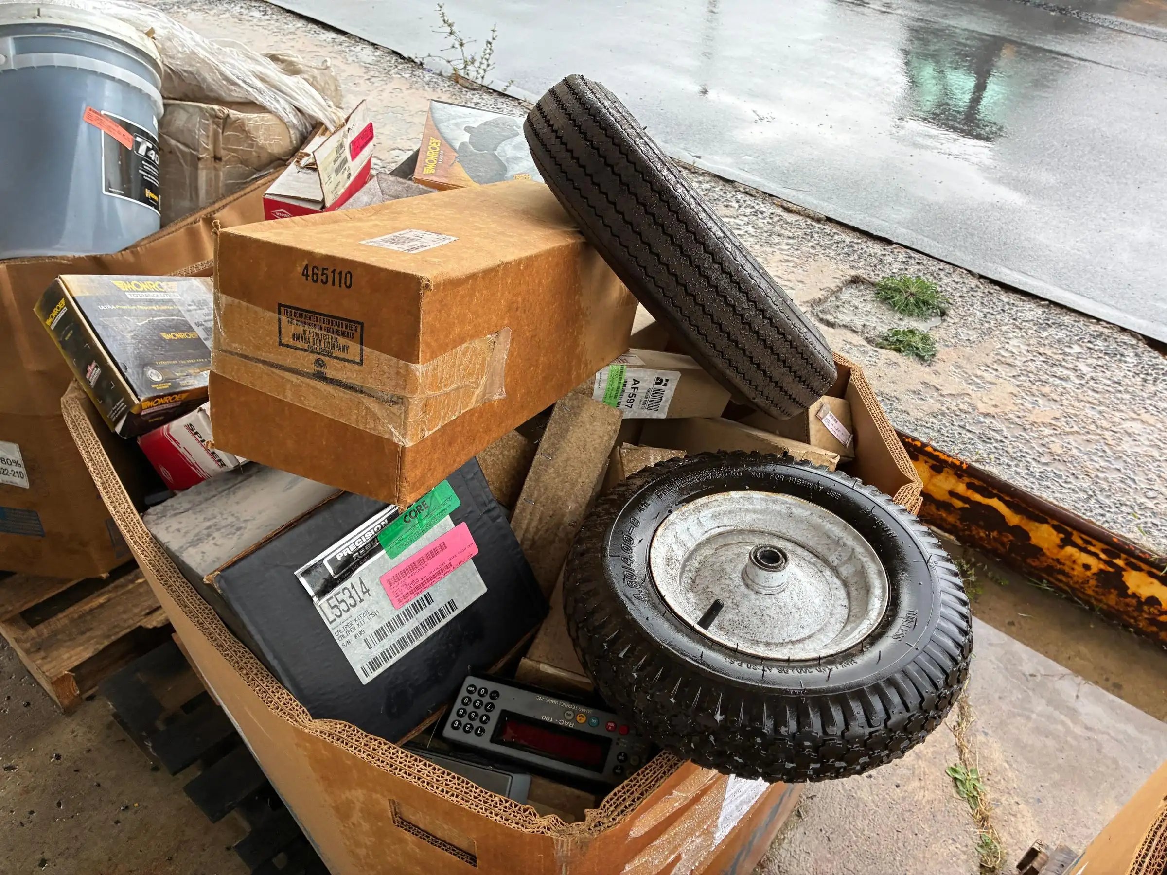 Lot #6 of Miscellaneous Parts in a Box on a Pallet