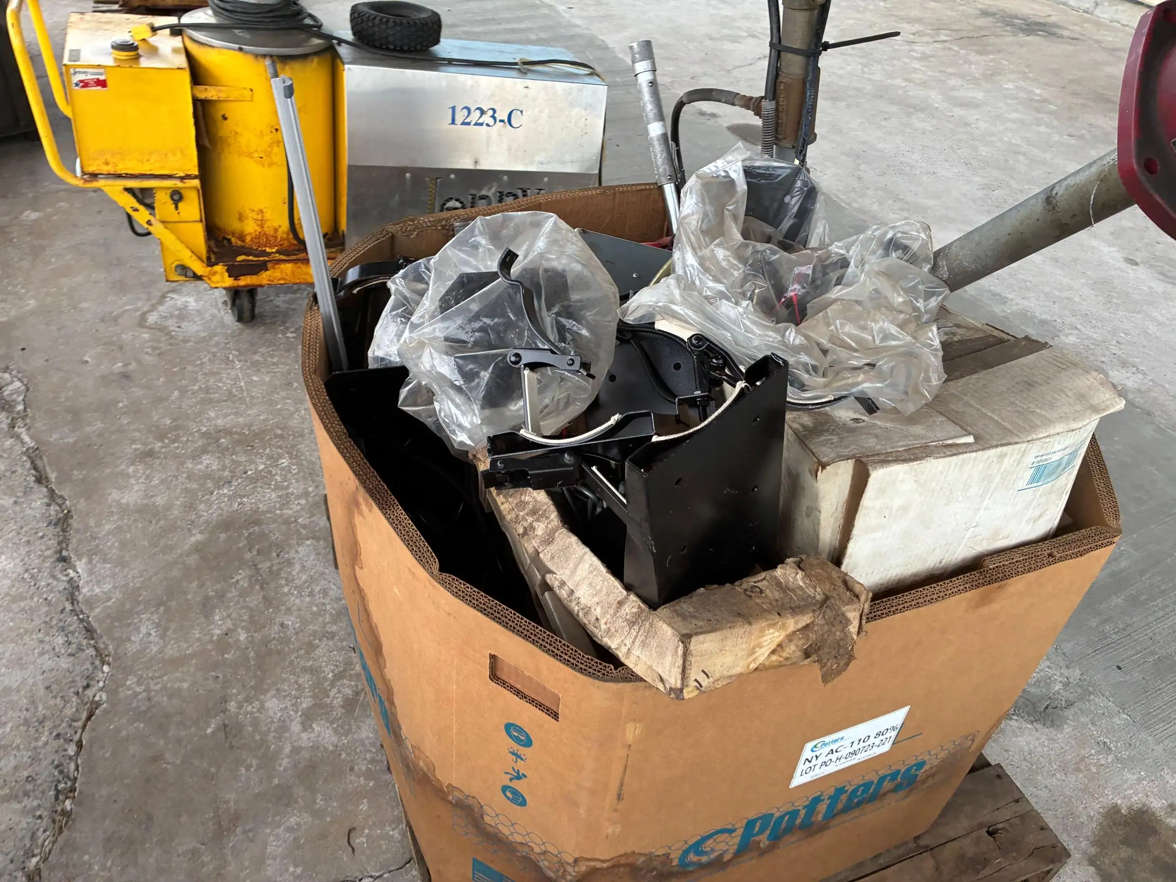 Lot #2 of Miscellaneous Tools and Shop Equipment in a Box On a Pallet