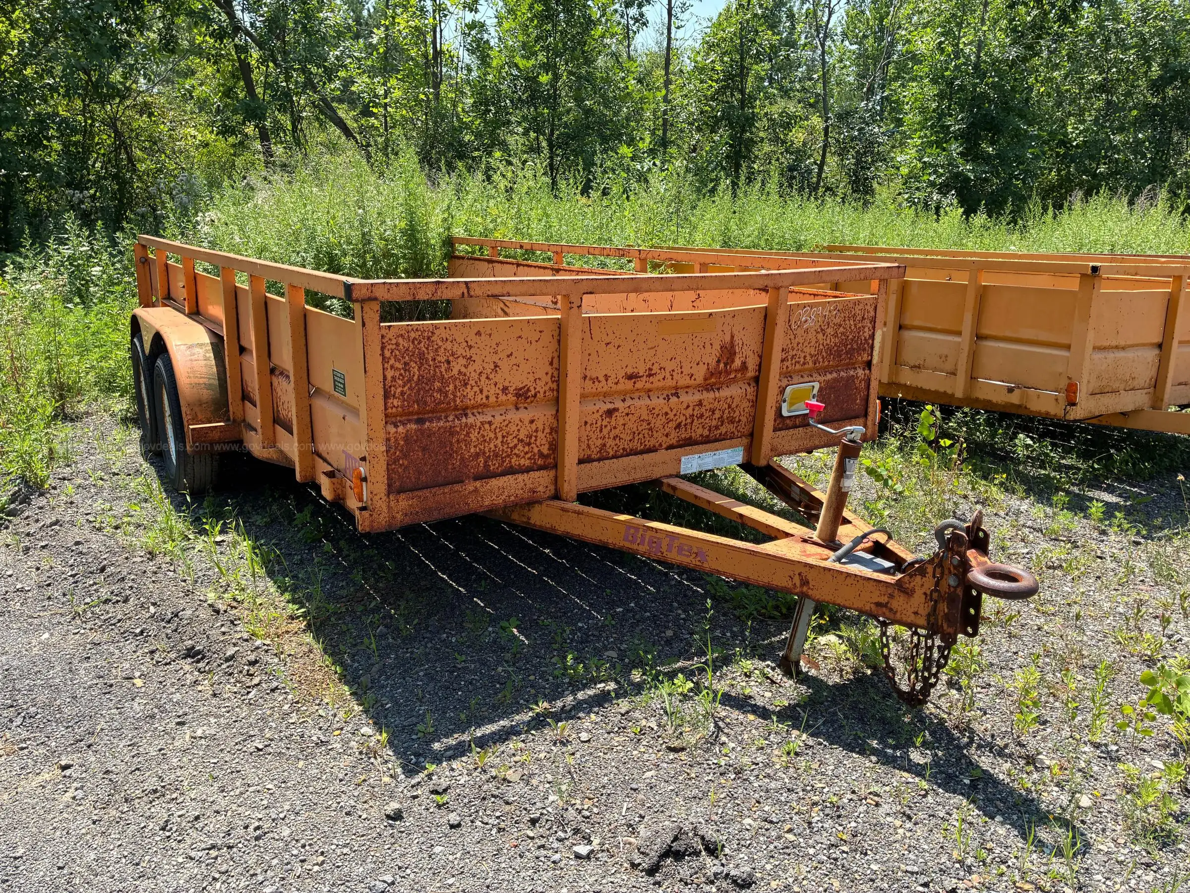 2003 Big Tex Model 70TV Utility Trailer with High Side Rails