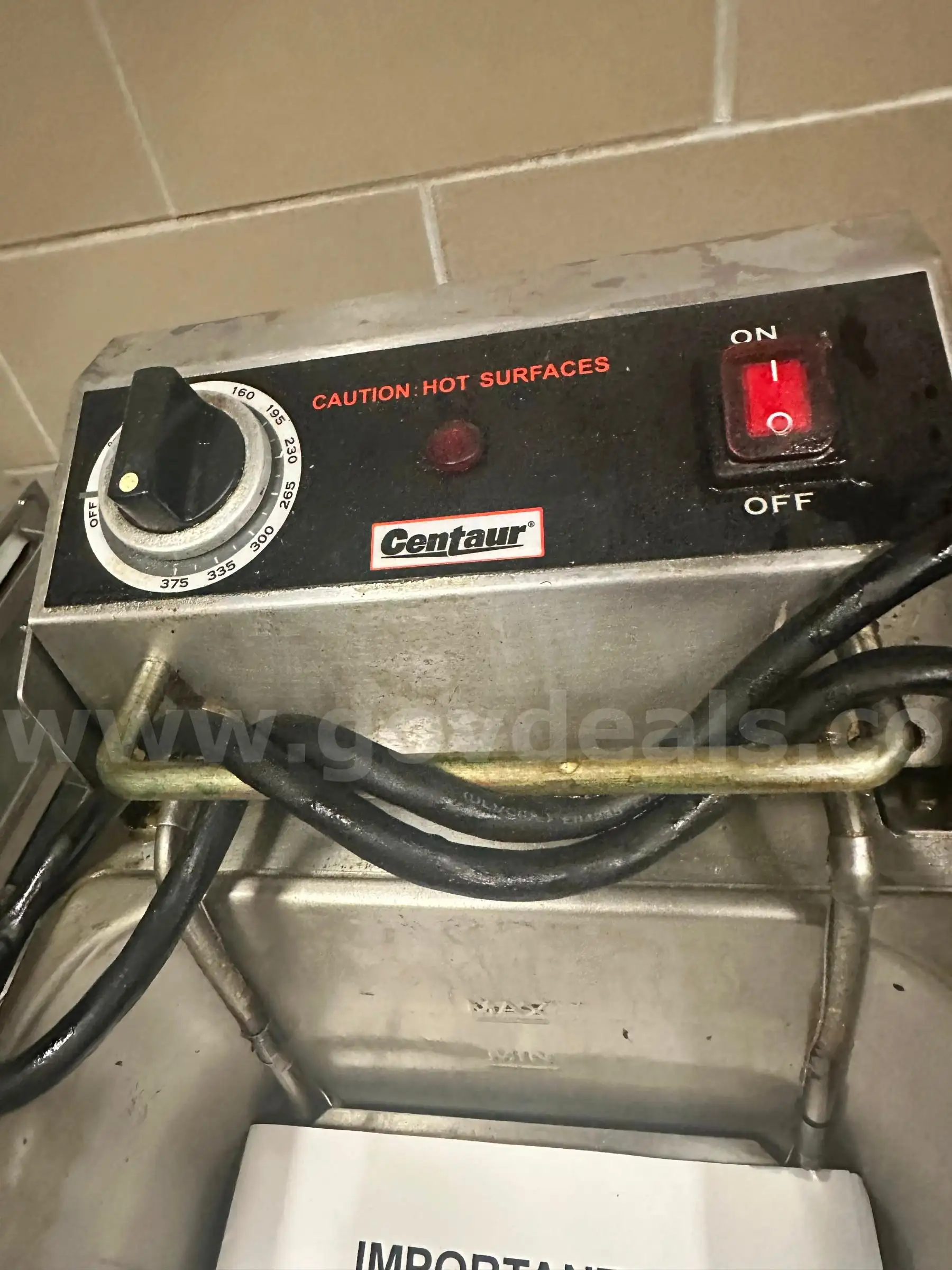 Centaur commercial countertop electric deep fryer