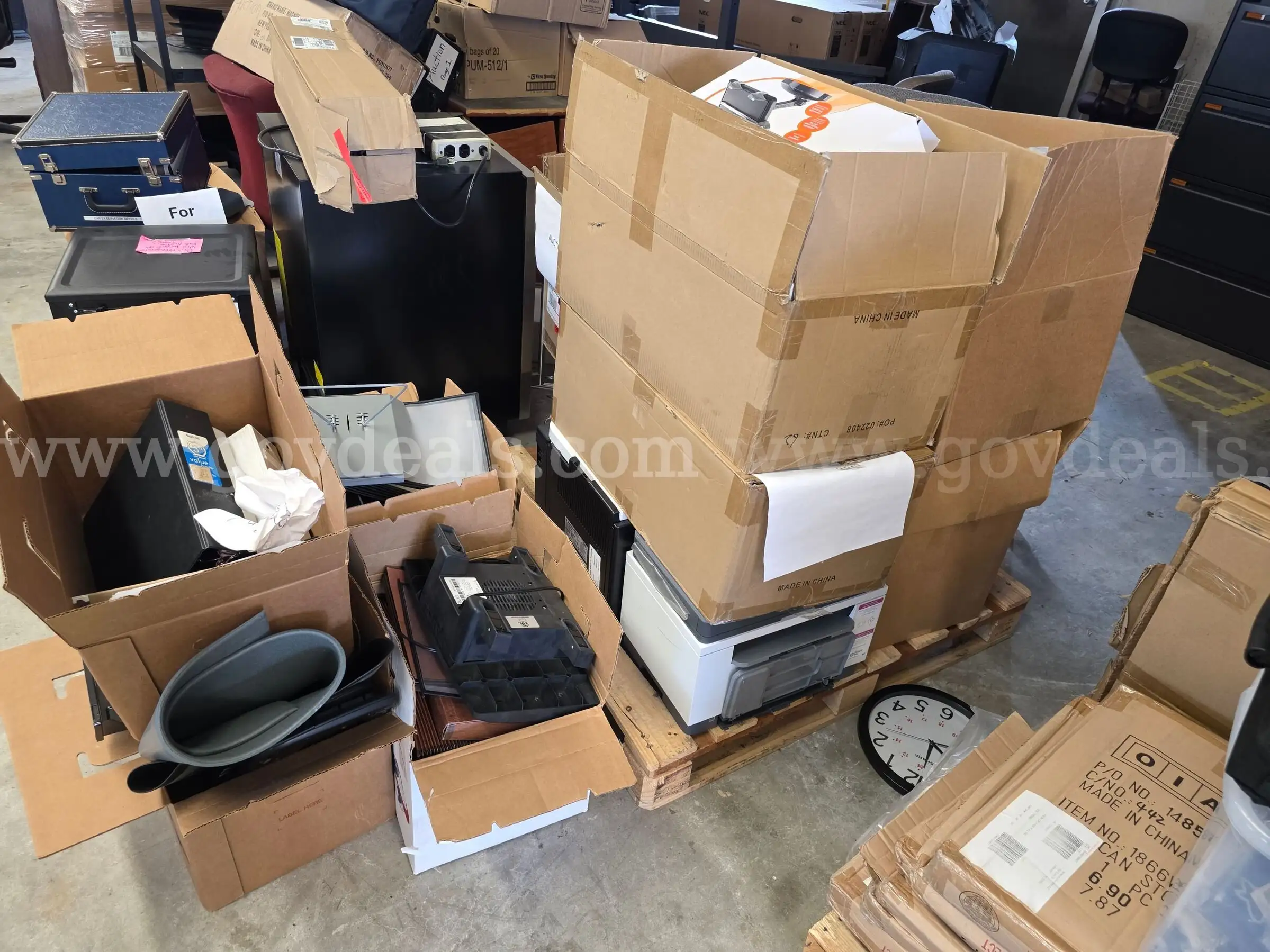 Microwaves table printers and office supplies