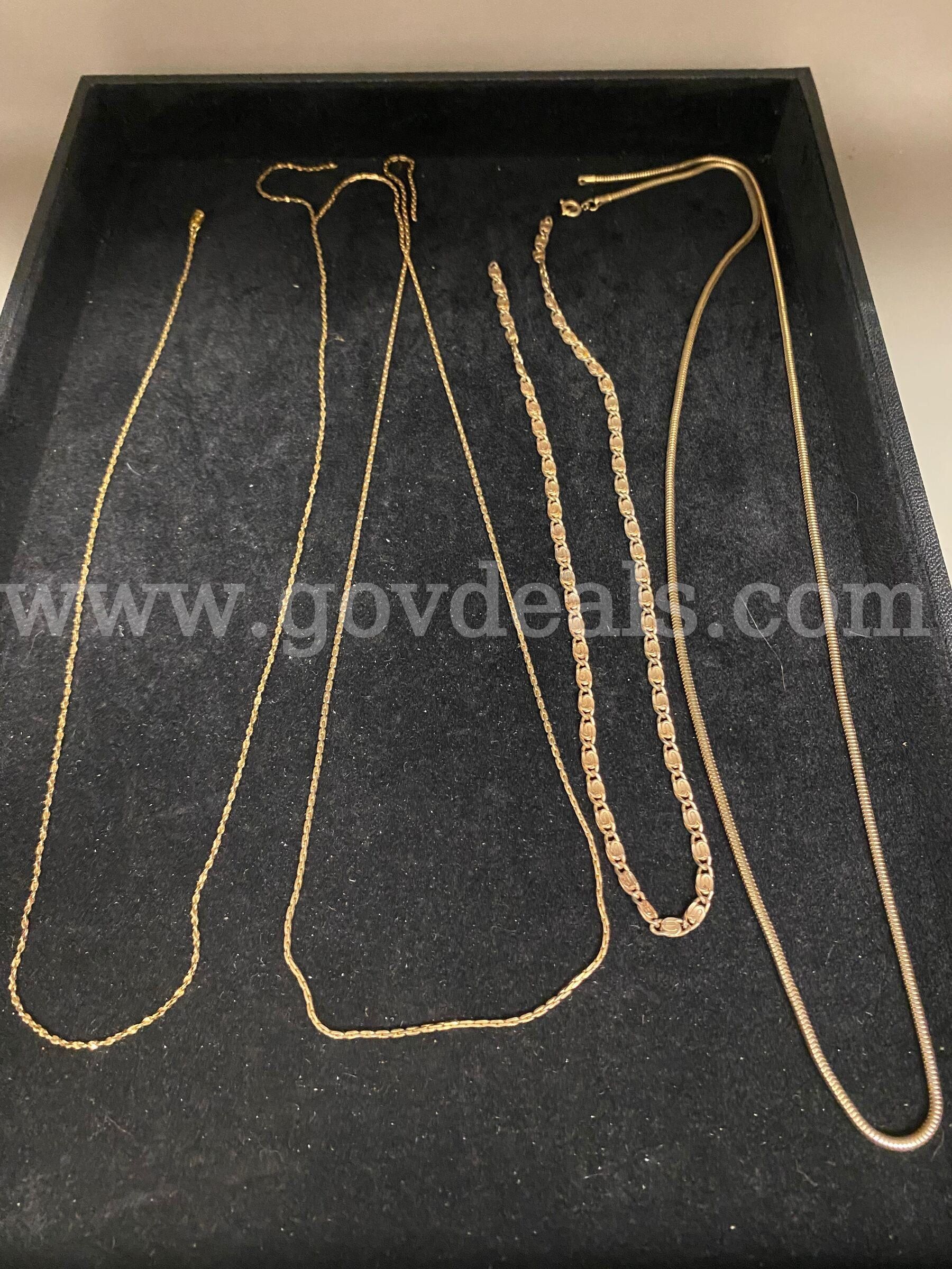 Eighteen Chain Type Necklaces
