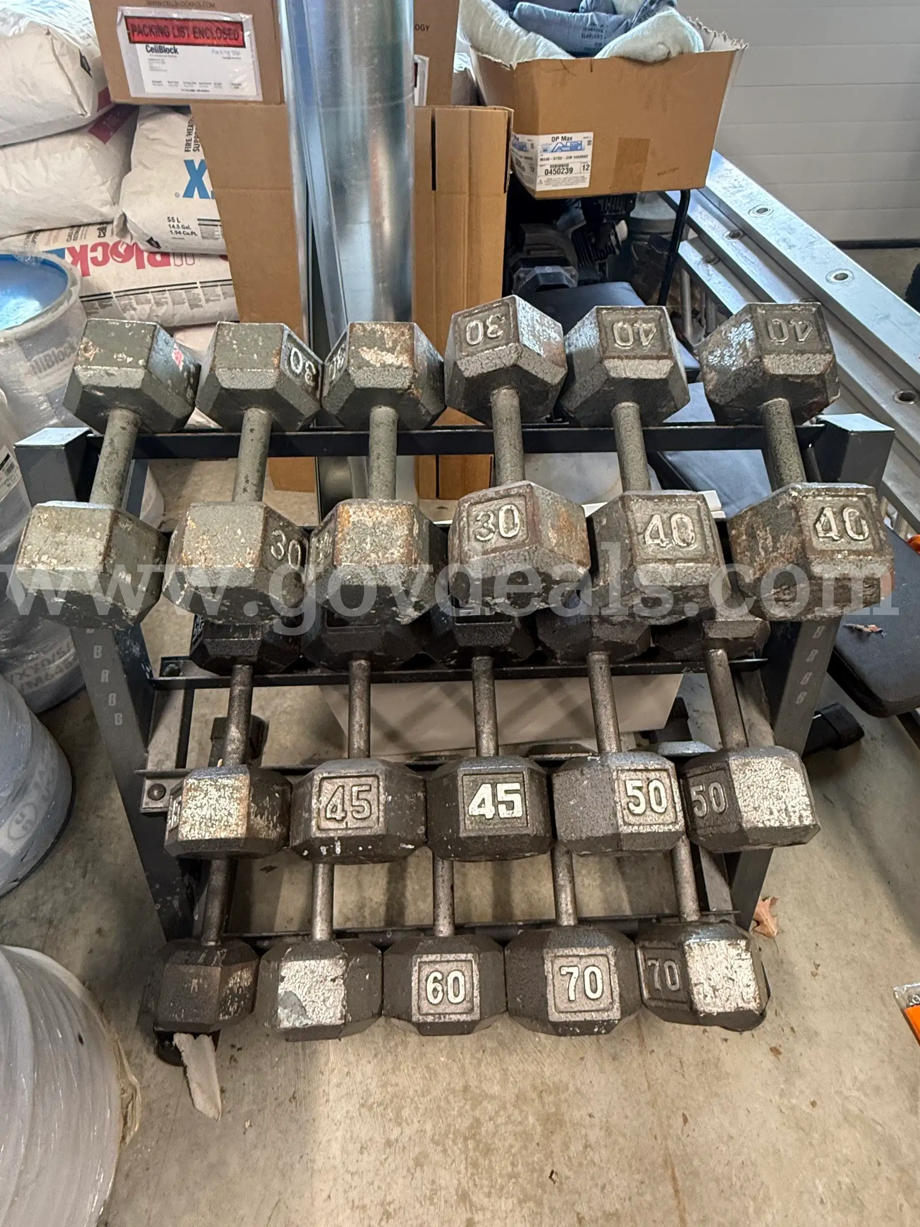 Dumbbells with Rack
