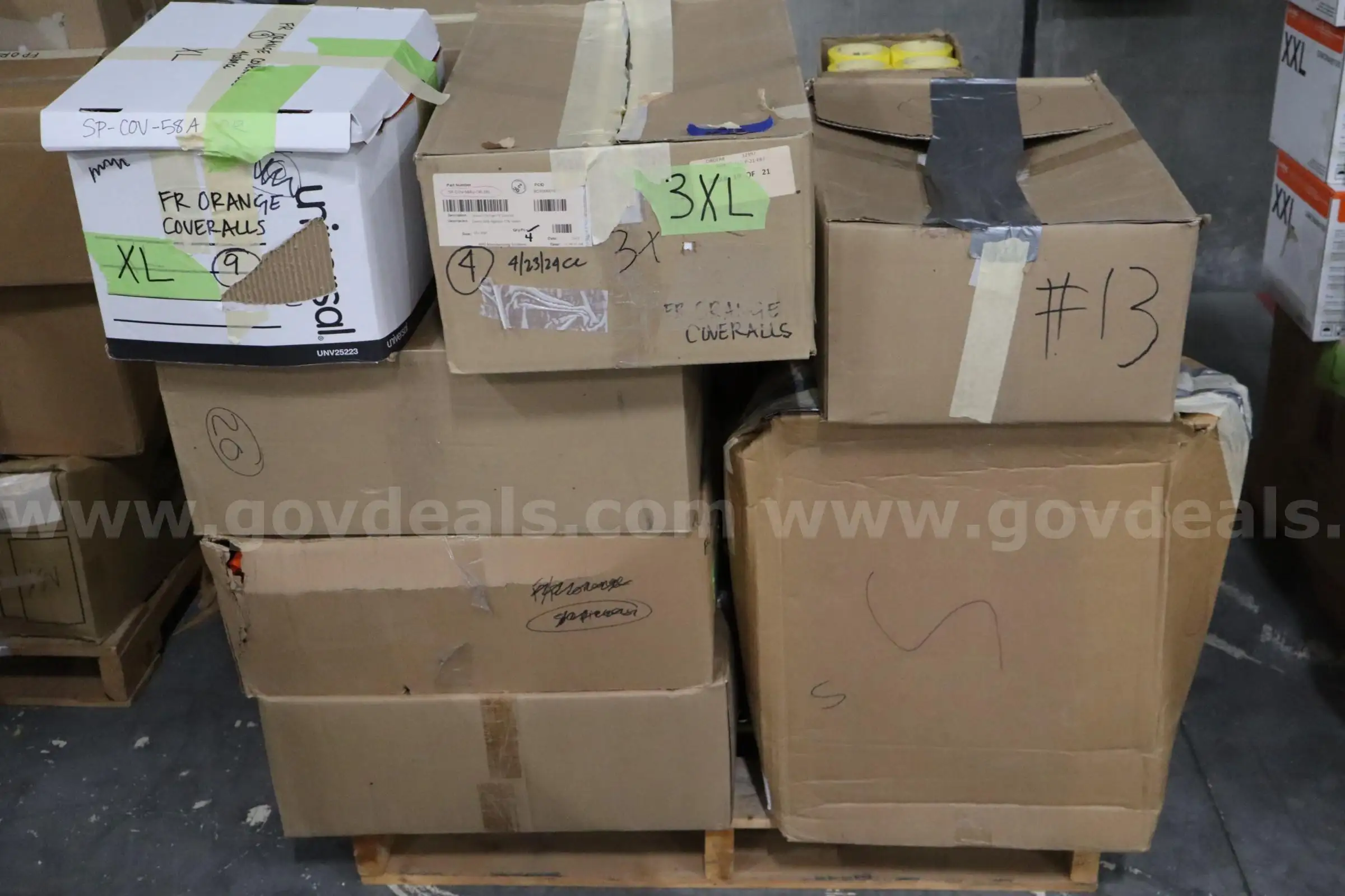 VARIOUS SIZES COVERALLS