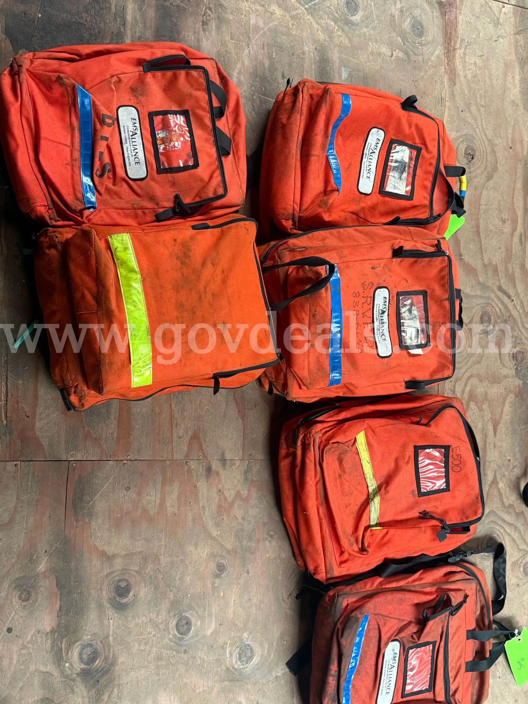 Assorted EMS Bags & Pelican Equipment Cases Used Fire Department Surplus