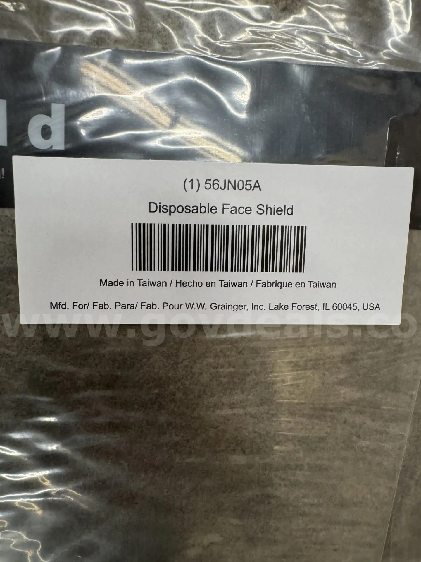 2 cases of disposable face shields - 300 each per case