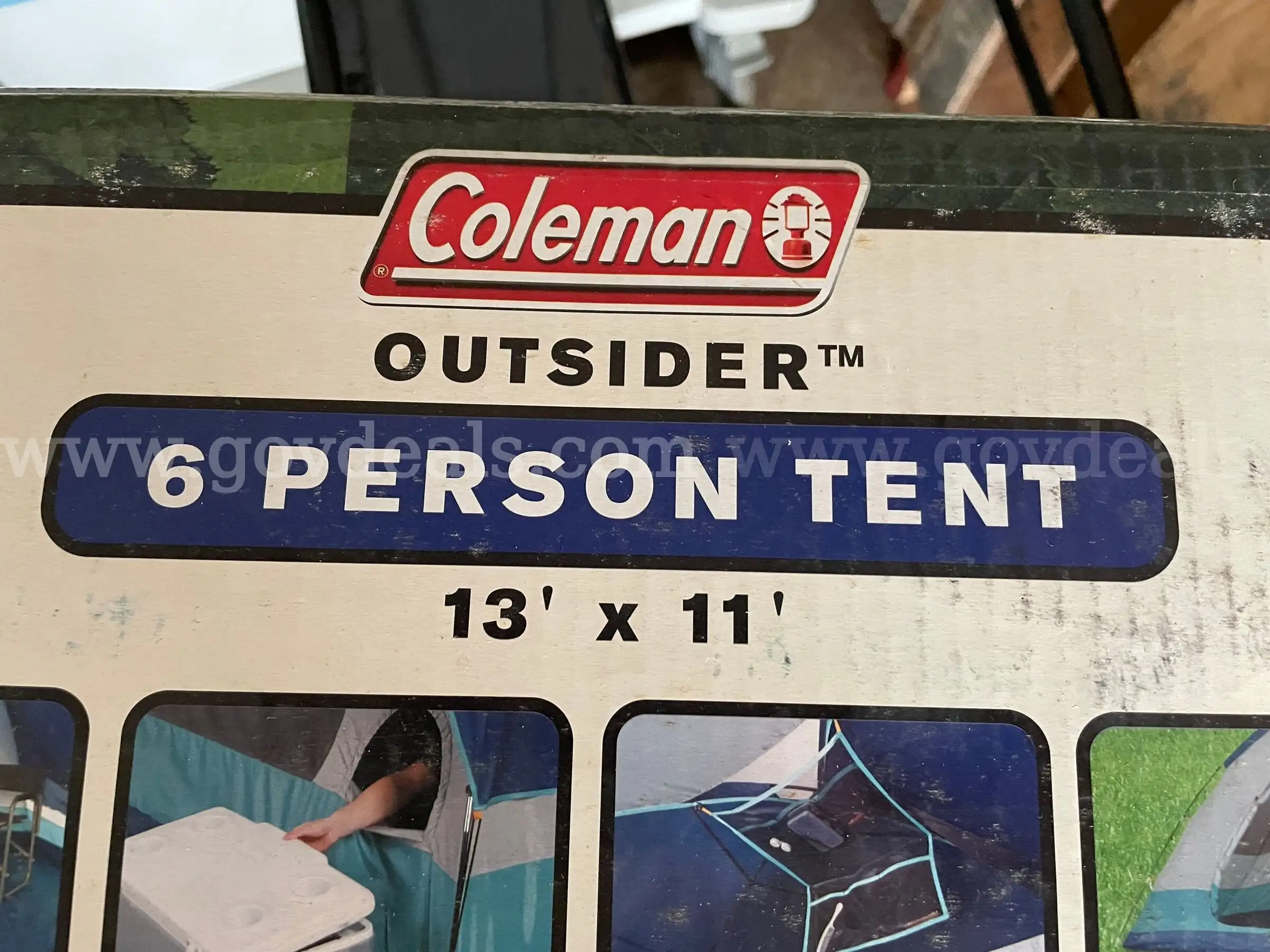 Coleman 6 person tent 13 x 11