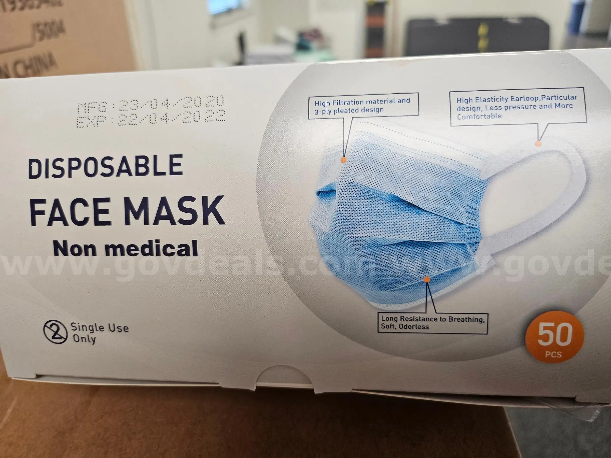 Expired Face Masks - New Unopened