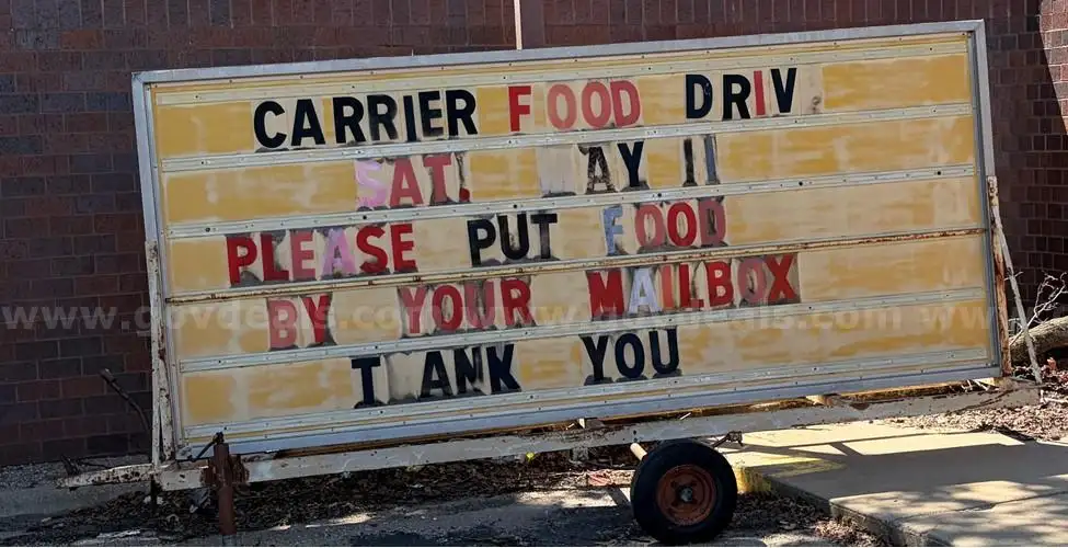 Sign Advertising Sign on Wheels