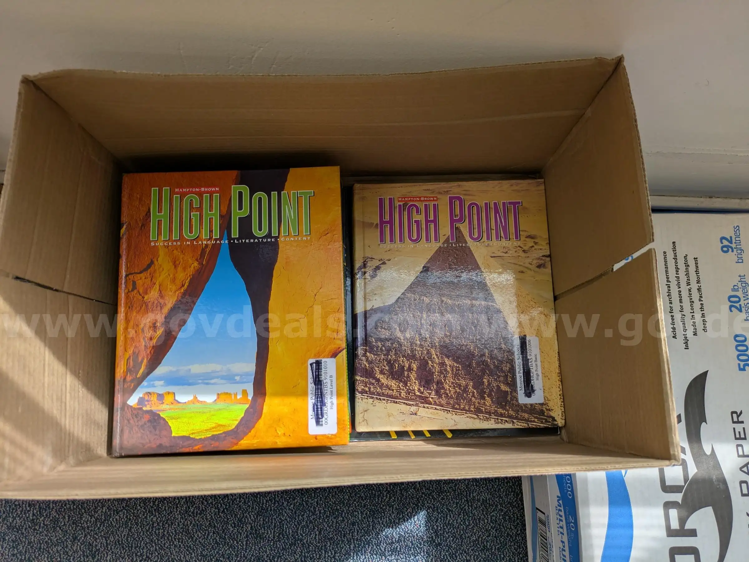Lot of High Point Literature Textbooks