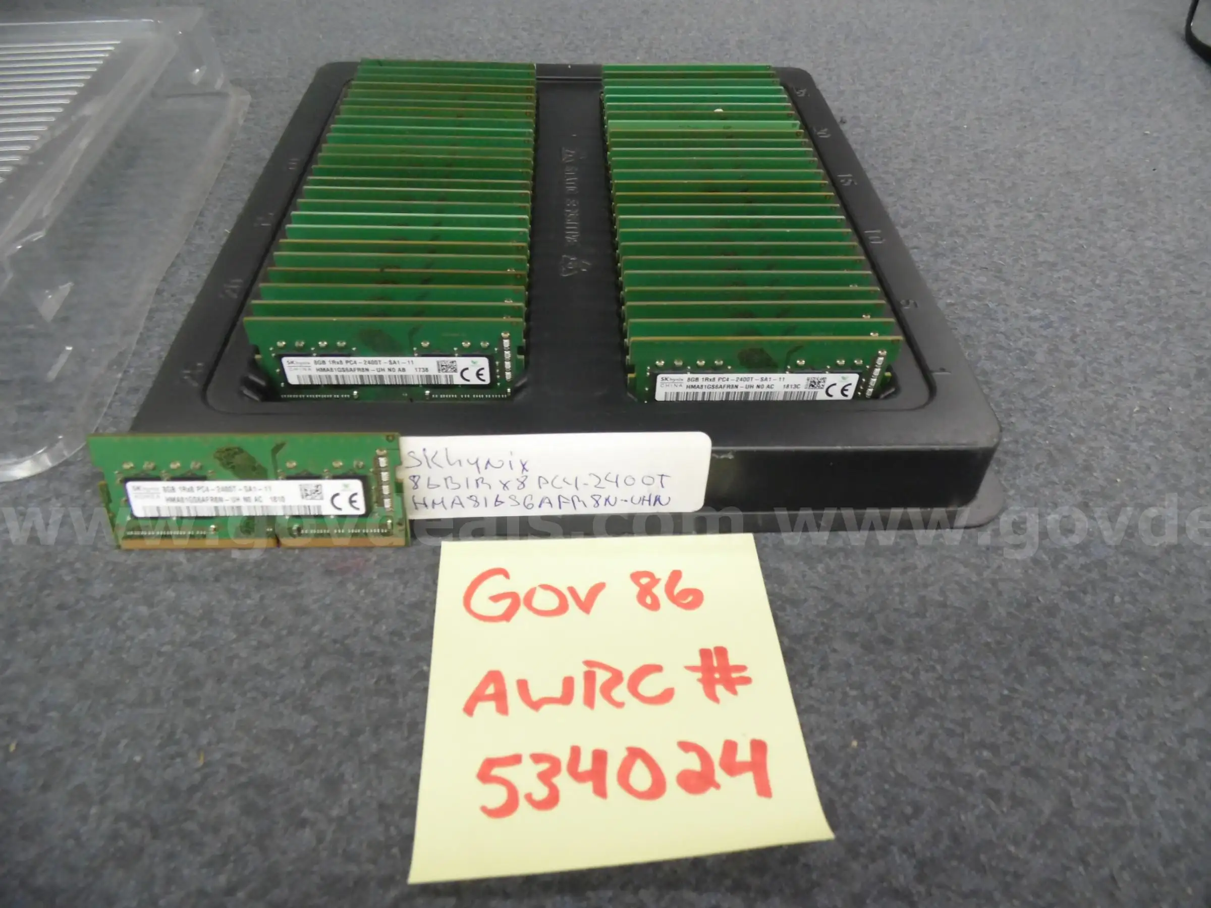 LAPTOP MEMORY (50) 8 GB 1RX8 PC4 2400T