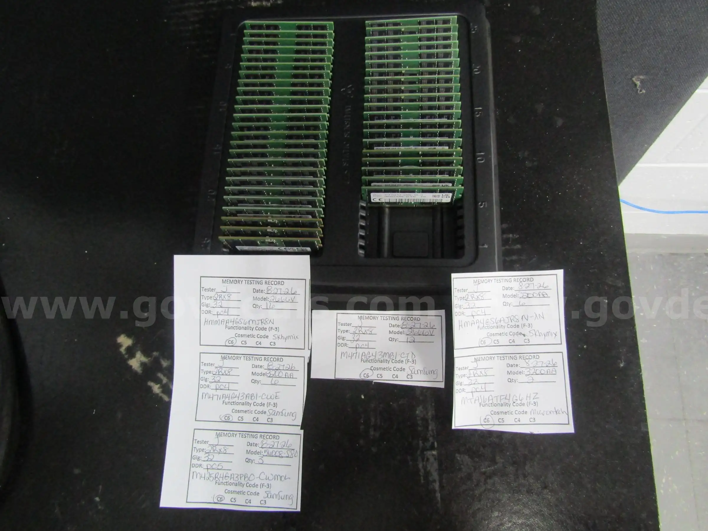 (45) 32GB PC4 PC5 Memory Tested