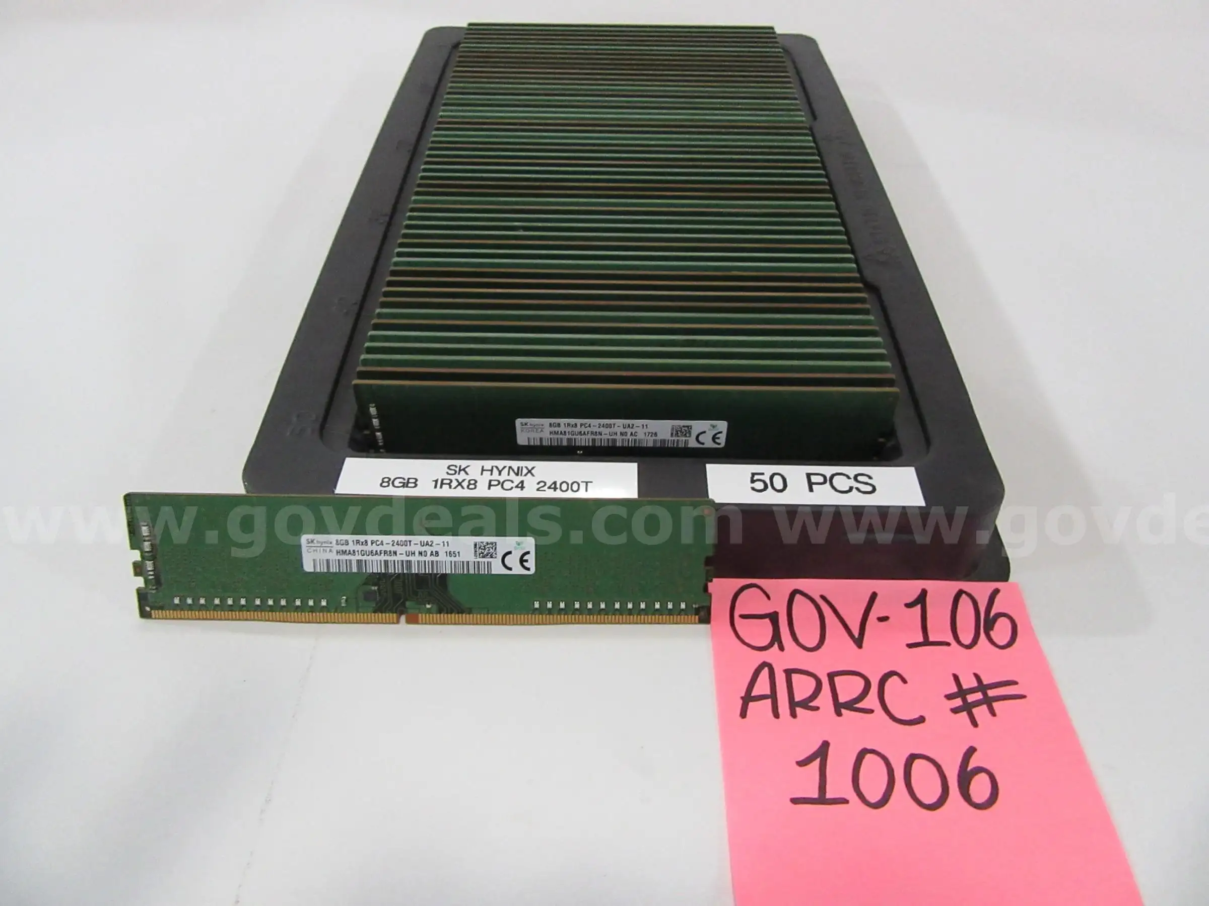SERVER MEMORY 8 GB 1RX8 PC4 2400T