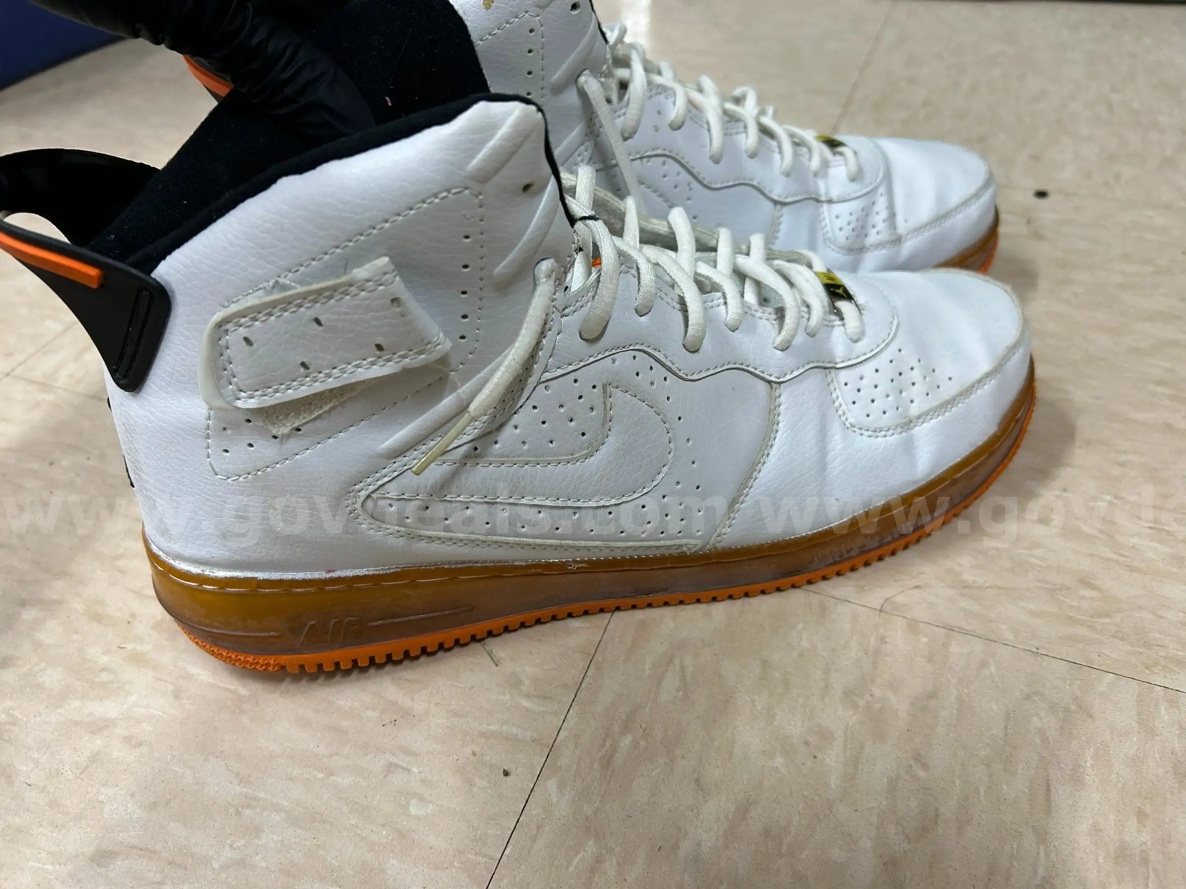 Nike Air Jordyn white orange black mens shoes size 11.5 US