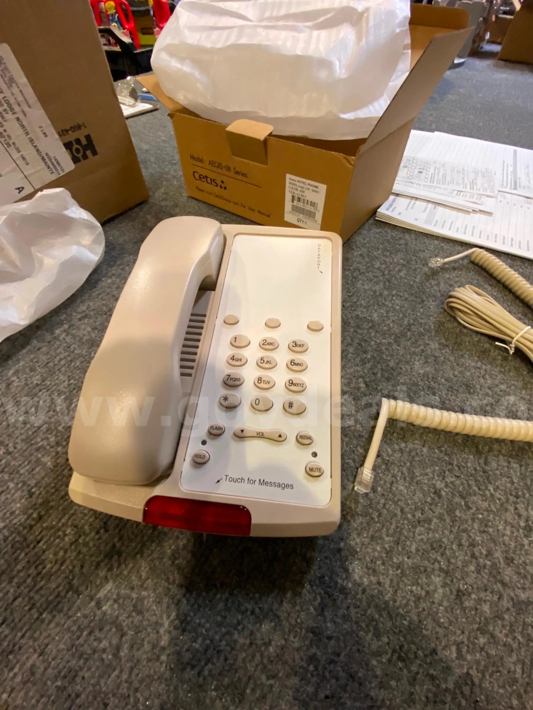 Bulk Lot of 35 Cetis Aegis-08 Series Hotel Phones (New Unused)